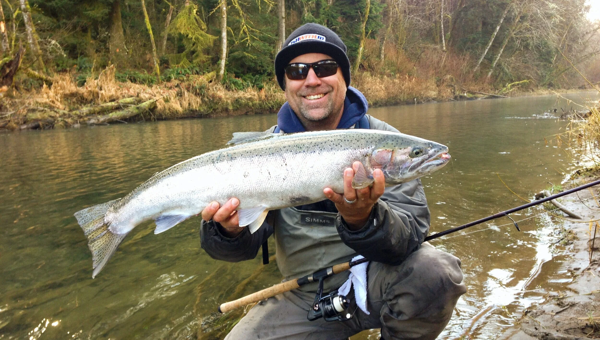 JD Richey with Steelhead