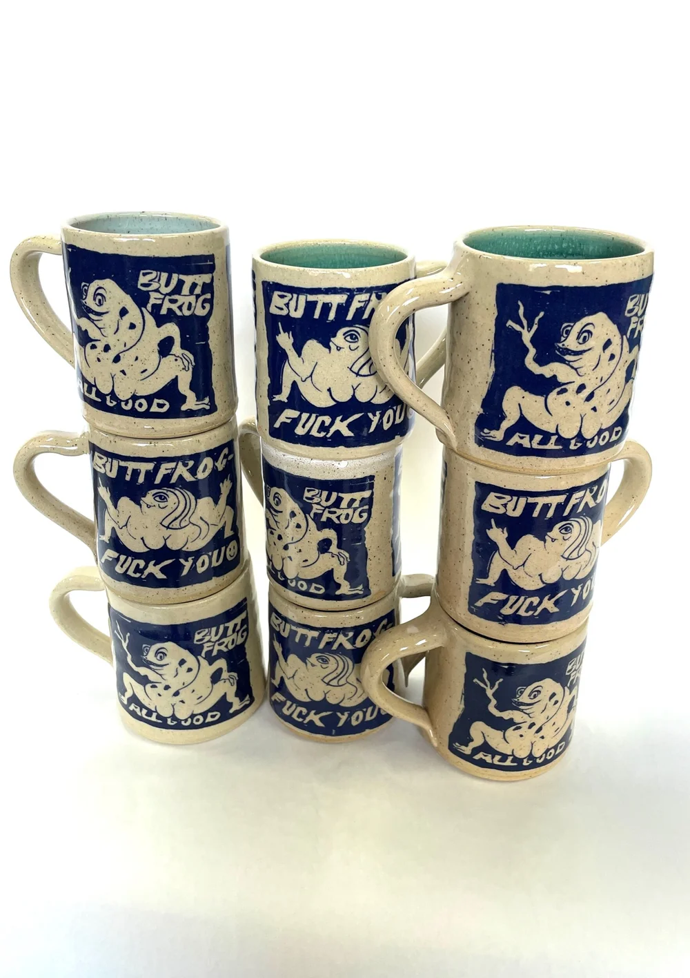 supreme fuck you 陶器長皿 Buttfrog: Fuck You/All Good” mug by Liz Born — Hoofprint