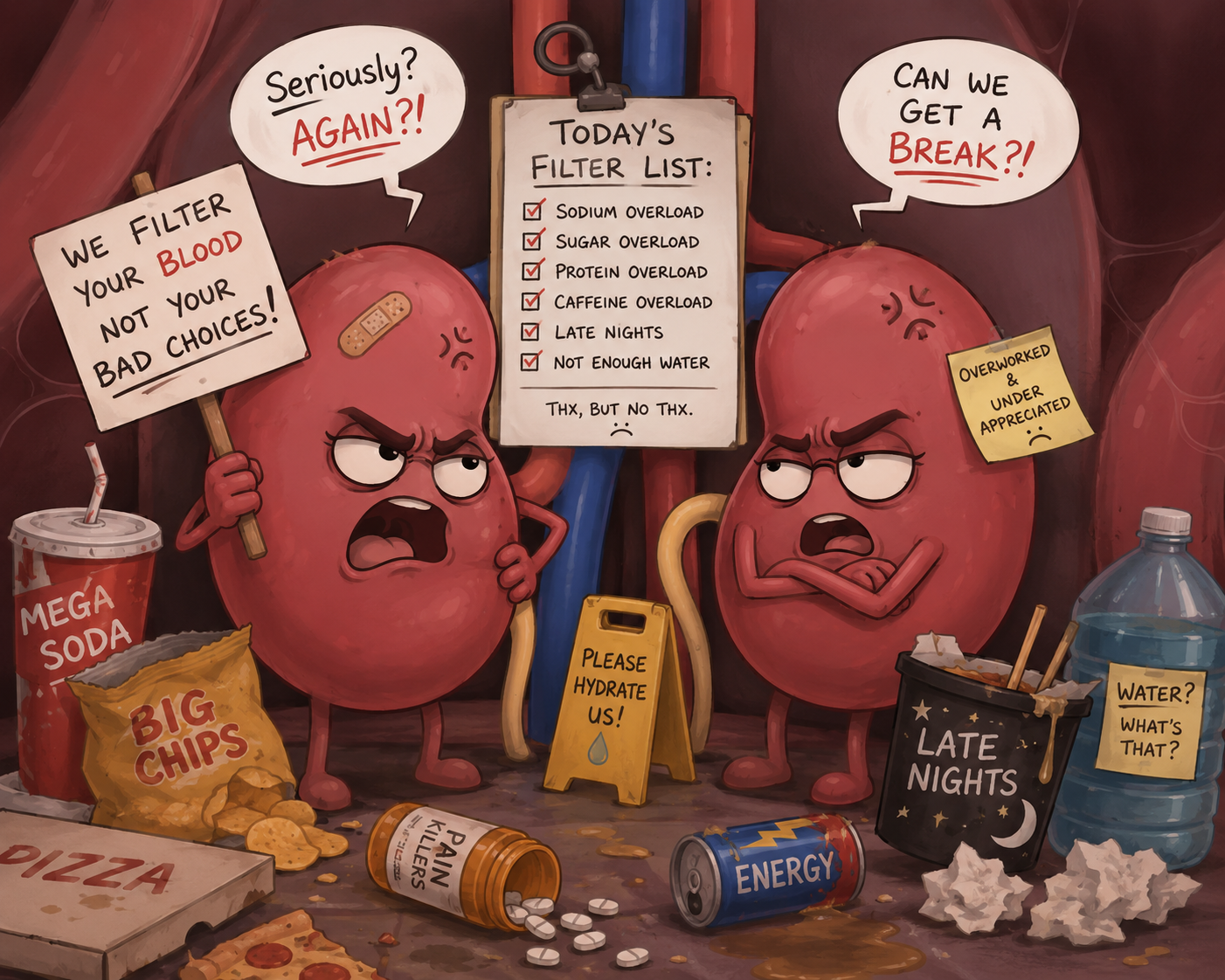 Your kidneys never signed up to filter all that extra sugar!