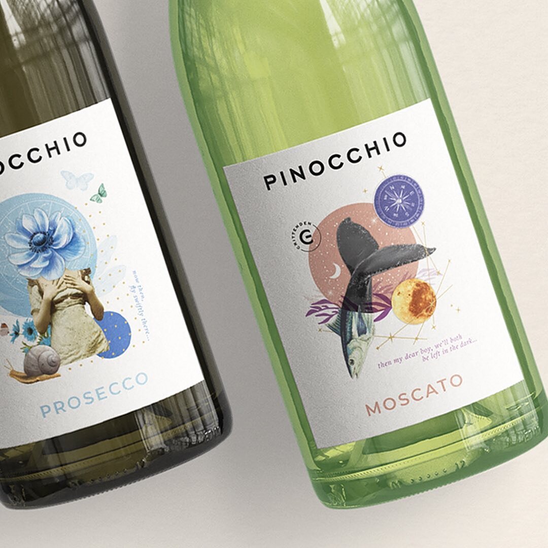 Here they are! New labels for @crittendenwines Pinocchio range. Featuring illustrations based on characters from the traditional 19th century Italian tale. Which is your favourite?