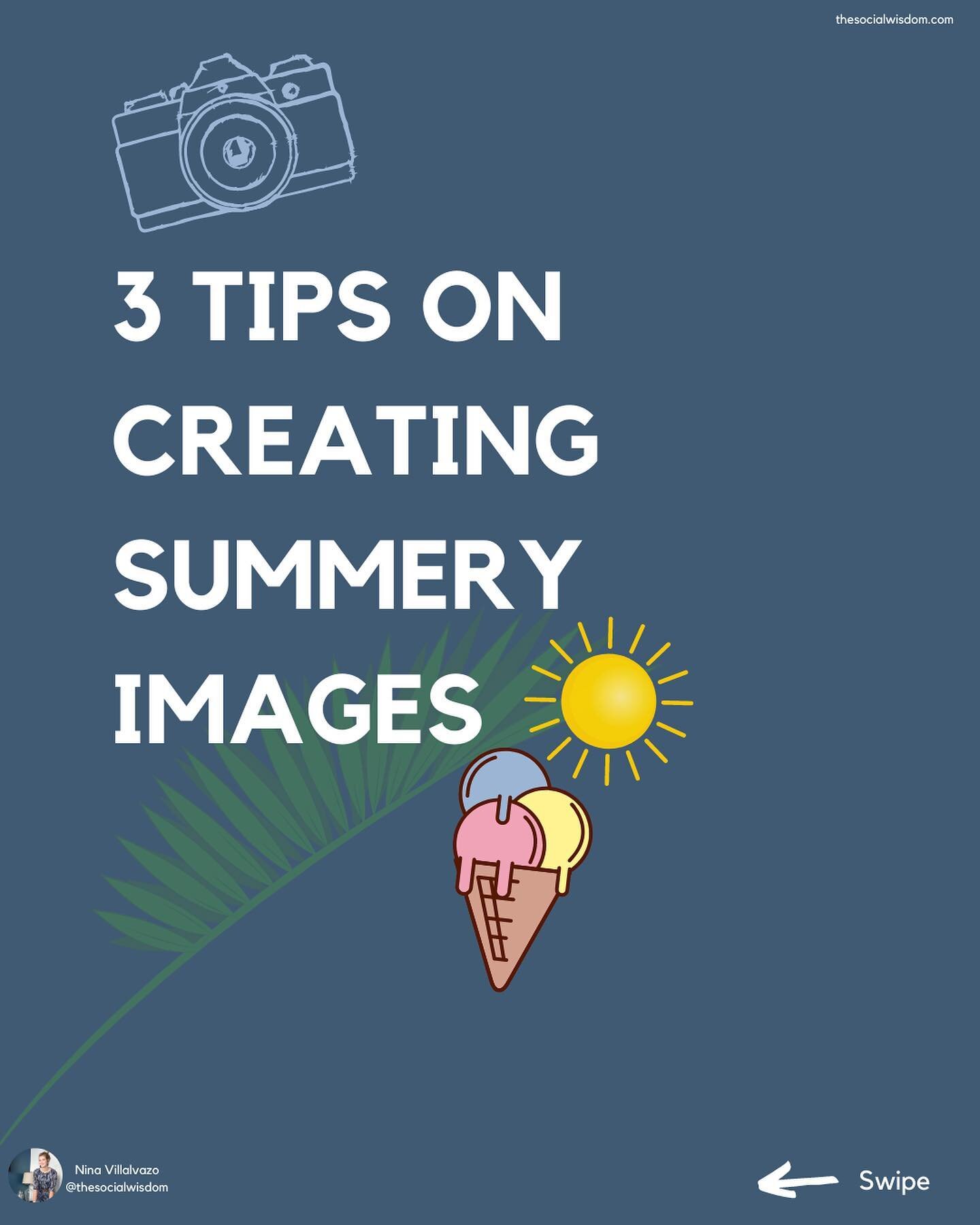 How&nbsp;to&nbsp;capture the summer feeling in your Instagram images? ☀️ On the blog today, I am going to share my three tips with you on how to create summery Instagram images without living at the beach. Direct link in bio!