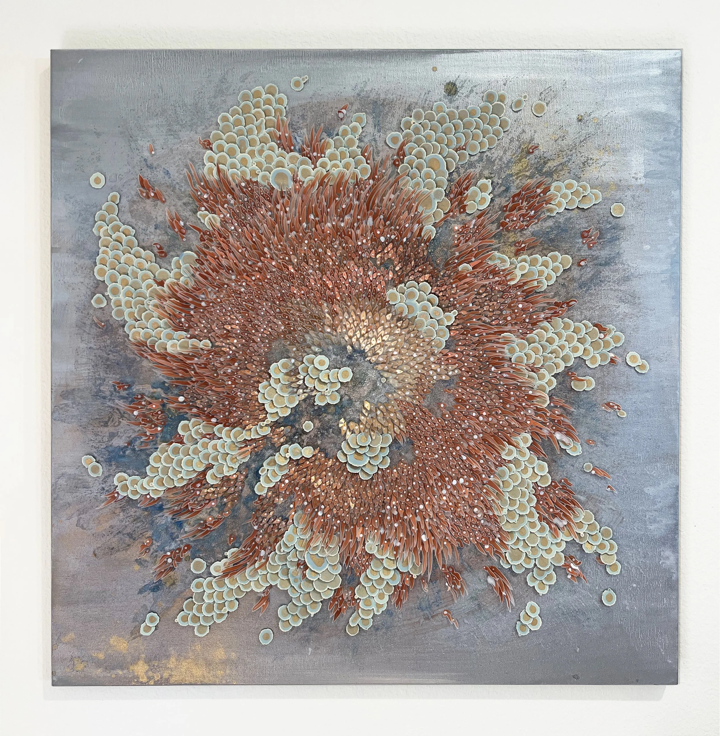 Interbeing
Ink and acrylic hand-cut drawings on canvas
25" x 25"
2024