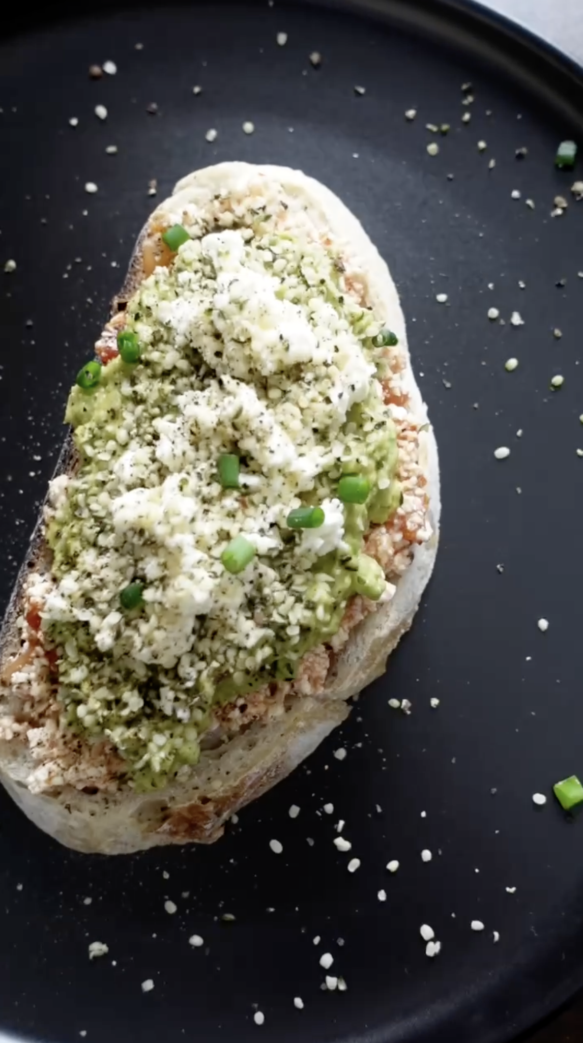 High Protein Open-Face Sandwich