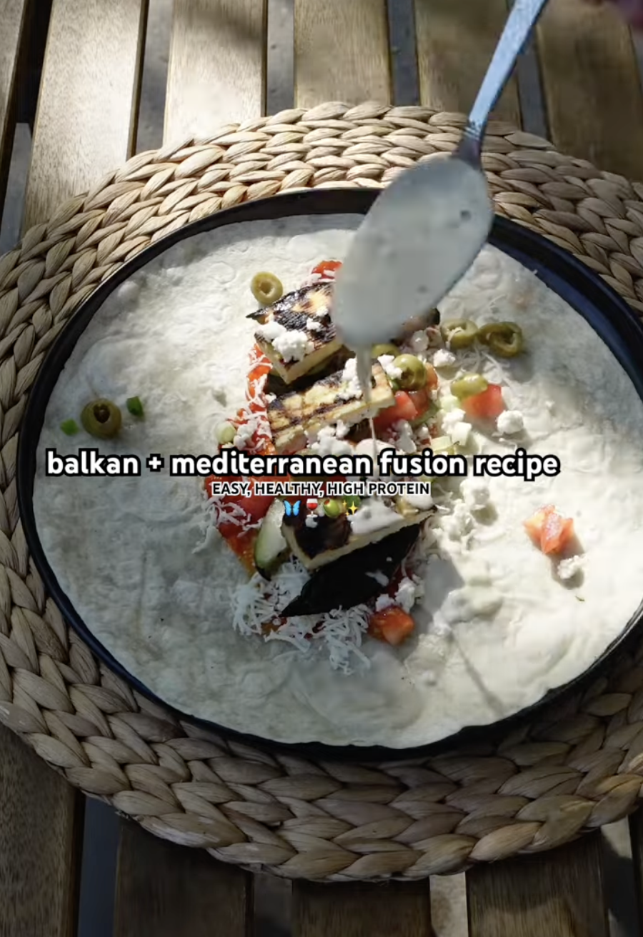 Balkan + Mediterranean Inspired Wrap