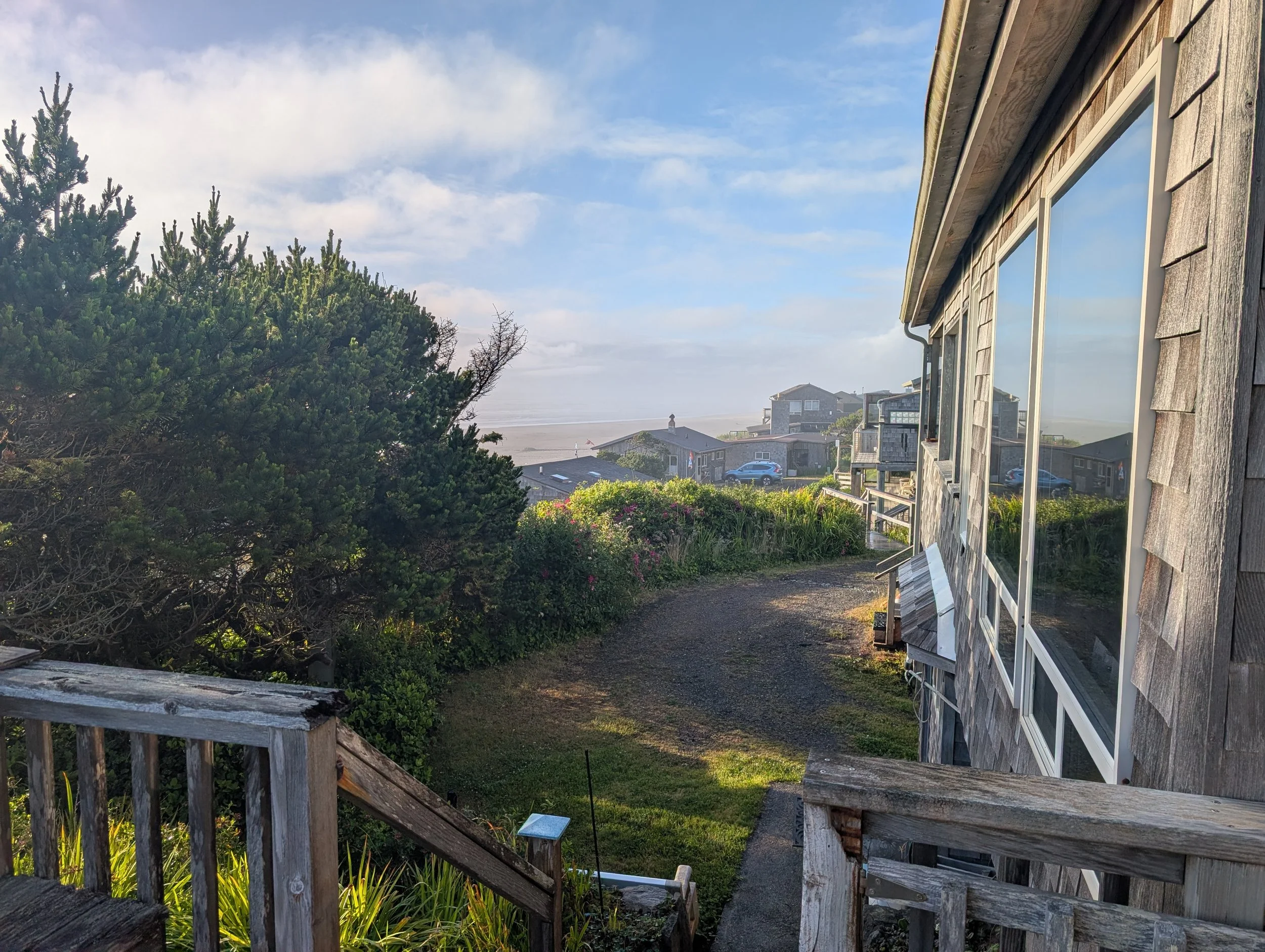 View from Sea Vista's back deck facing north.

(Image taken on 6/29/2026)