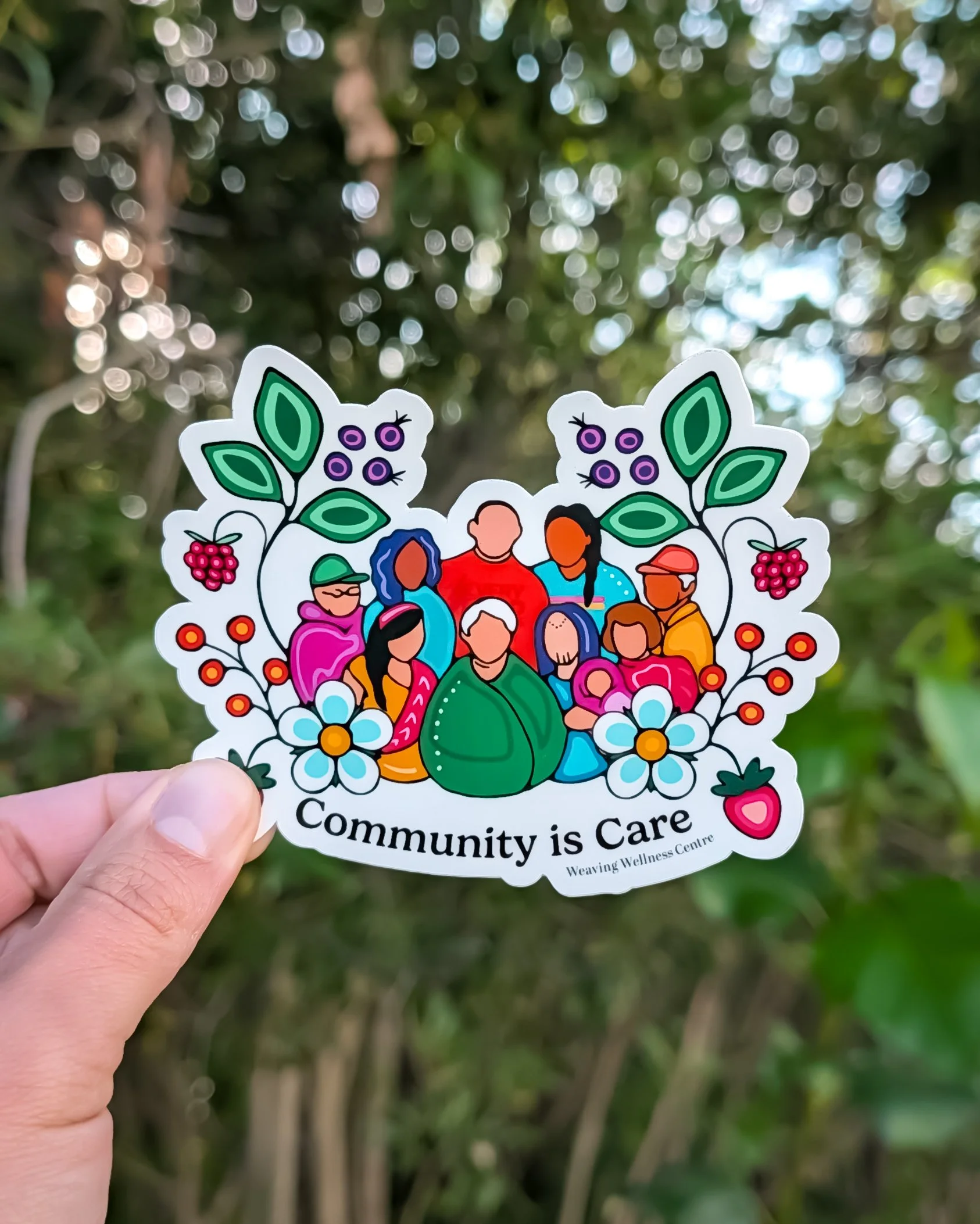 Waterproof Sticker: Community is Care