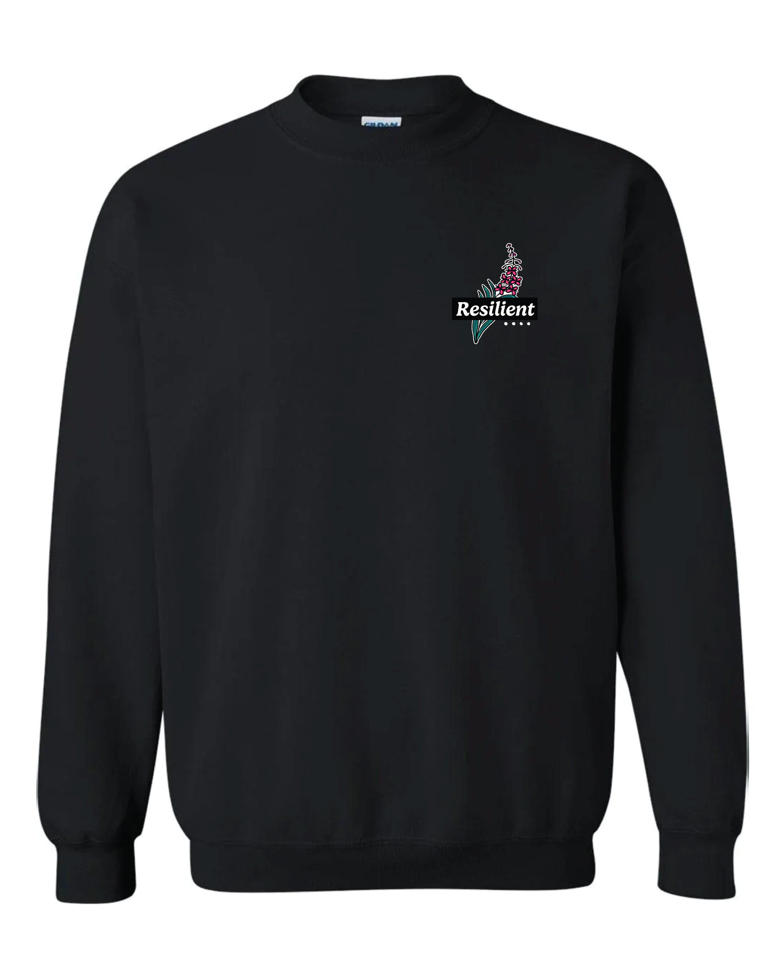 Black Resilience Sweatshirt Front.png