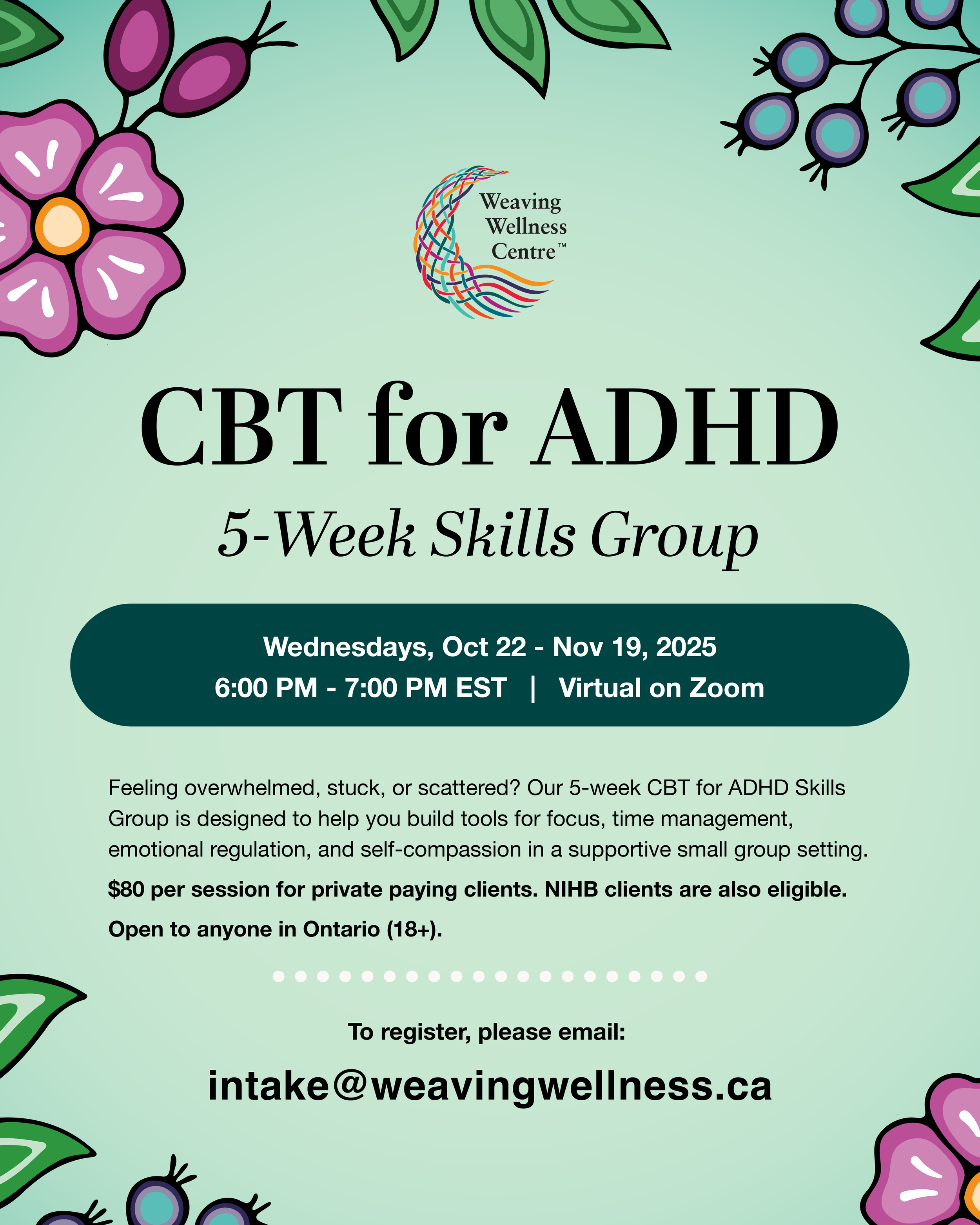 Poster for CBT ADHD Group