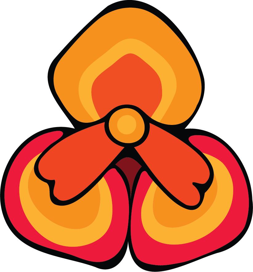 Orange Flower Icon