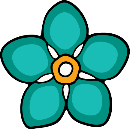 Blue Flower Icon