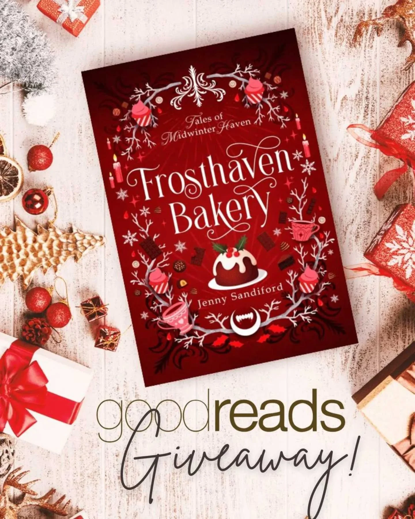 ✨Goodreads Giveaway! ✨

Love cozy fantasies and holiday romance? I&rsquo;m giving away 100 copies of Frosthaven Bakery to celebrate its release on the 24th of October!

Head over to Goodreads to enter today!
➤Link in Bio
https://www.goodreads.com/giv