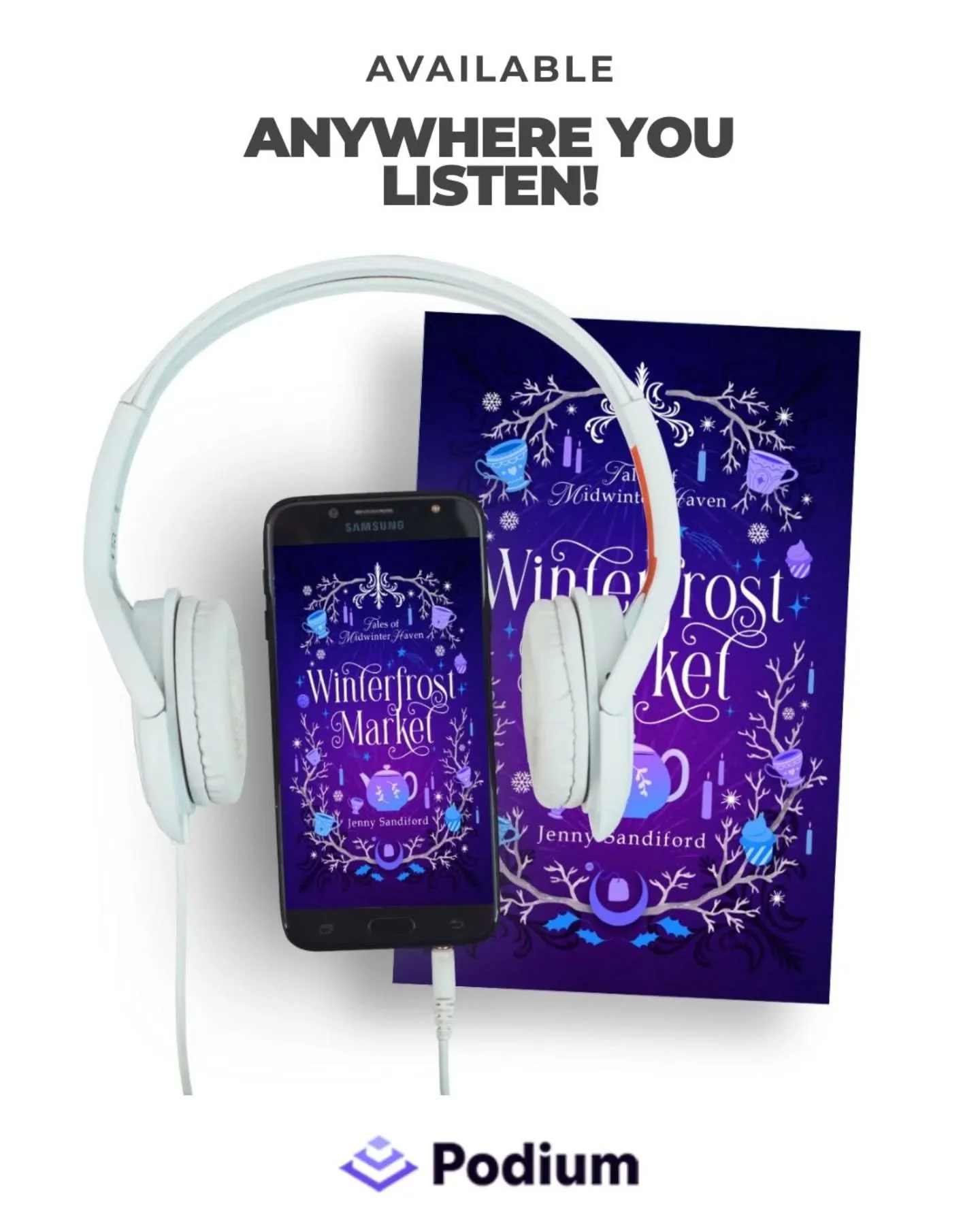 🎧 Winterfrost Market is now available on all audiobook platforms! 

Grab a copy wherever you listen! 

❄️A tea-loving mortal with a warm heart. A worldly fae prince in disguise. Midwinter is brewing something magical&hellip;

At the enchanting Winte