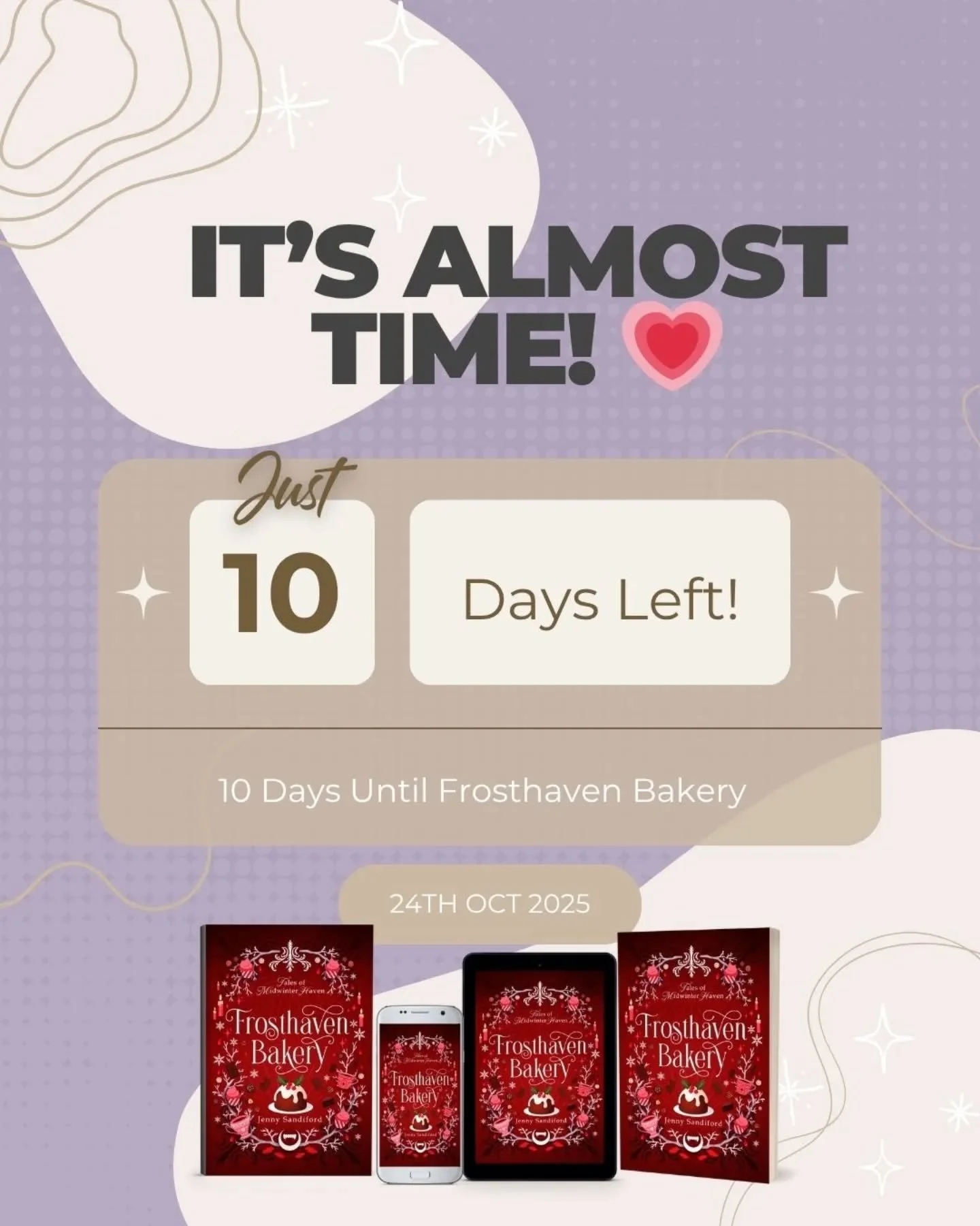 🍫Just ten days to go! 
Here's a little taster teaser from the first page of chapter one... 

#FrosthavenBakery #CozyFantasy #ComingSoon
#TalesOfMidwinterHaven #FantasyRomance #IndieAuthor #VampireRomance #FaePrince #FoundFamily #HolidayRomance #Book