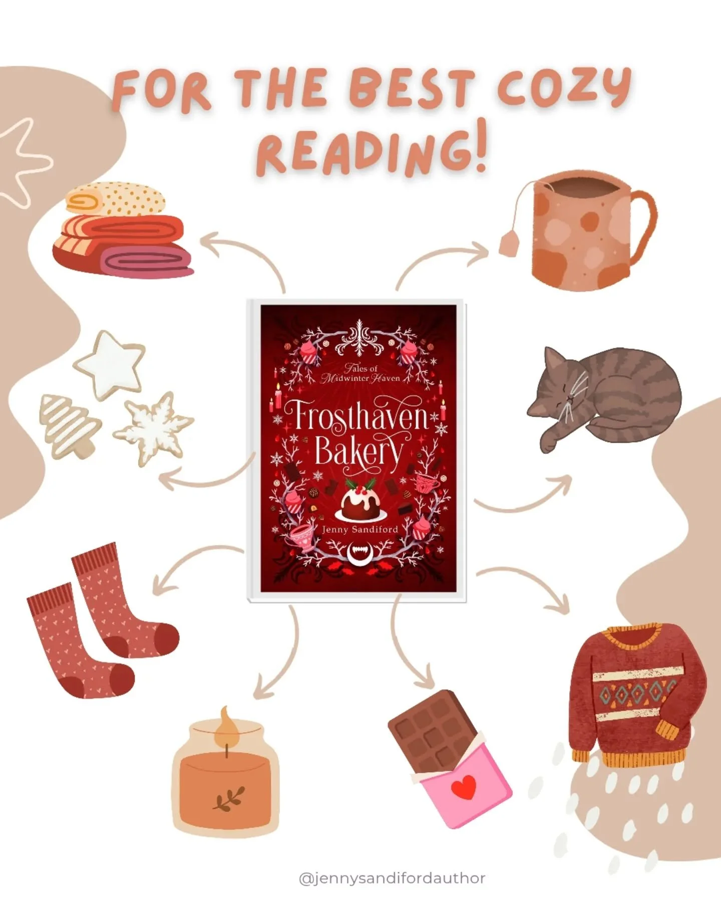 ☕What&rsquo;s your recipe for the perfect cozy reading day?

Mine definitely involves tea, and too much chocolate. 🍫☕📖

 #NewRelease #FrosthavenBakery #CozyFantasy&nbsp;
#lgbtq #TalesOfMidwinterHaven #FantasyRomance #IndieAuthor&nbsp; #VampireRoman