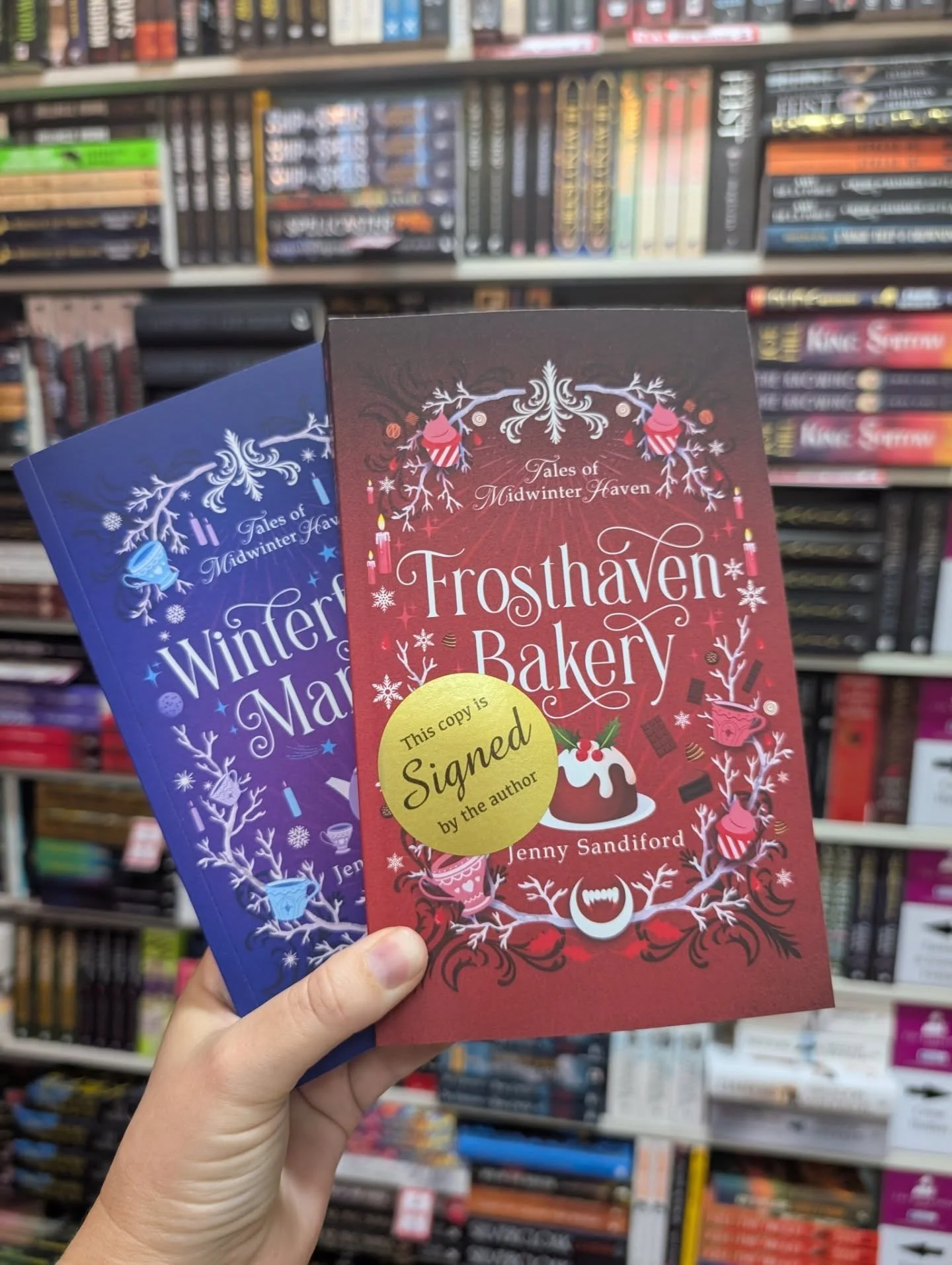 💖I dropped off some books to the wonderful staff at The Bookshop Darwin today. 

They put this shiny sticker on my signed copies 😍 and took a Polaroid of me to go on their author wall! 

💖Thank you @the_bookshop_darwin for being so supportive of l