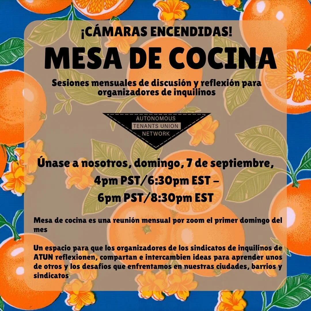 Join the next ATUN Kitchen Table where we will discuss how unions across North America are developing and defending strong local chapters of their unions based in neighborhoods and communities! 
Register here: bit.ly/ATUN-kt