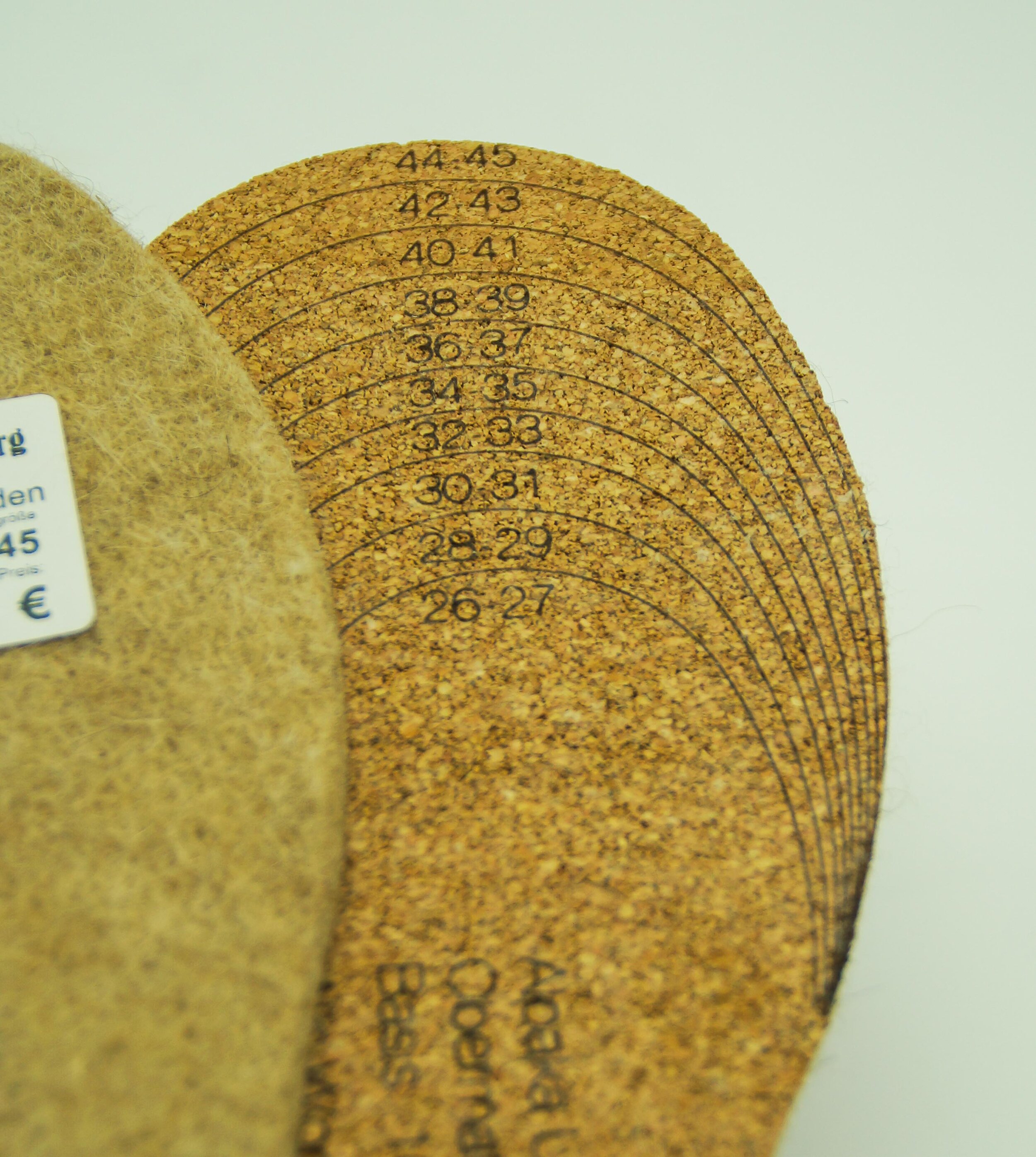 Schuheinlage mit vorgezeichneten Linien zum Zuschneiden, perfektes Geschenk! 26-45