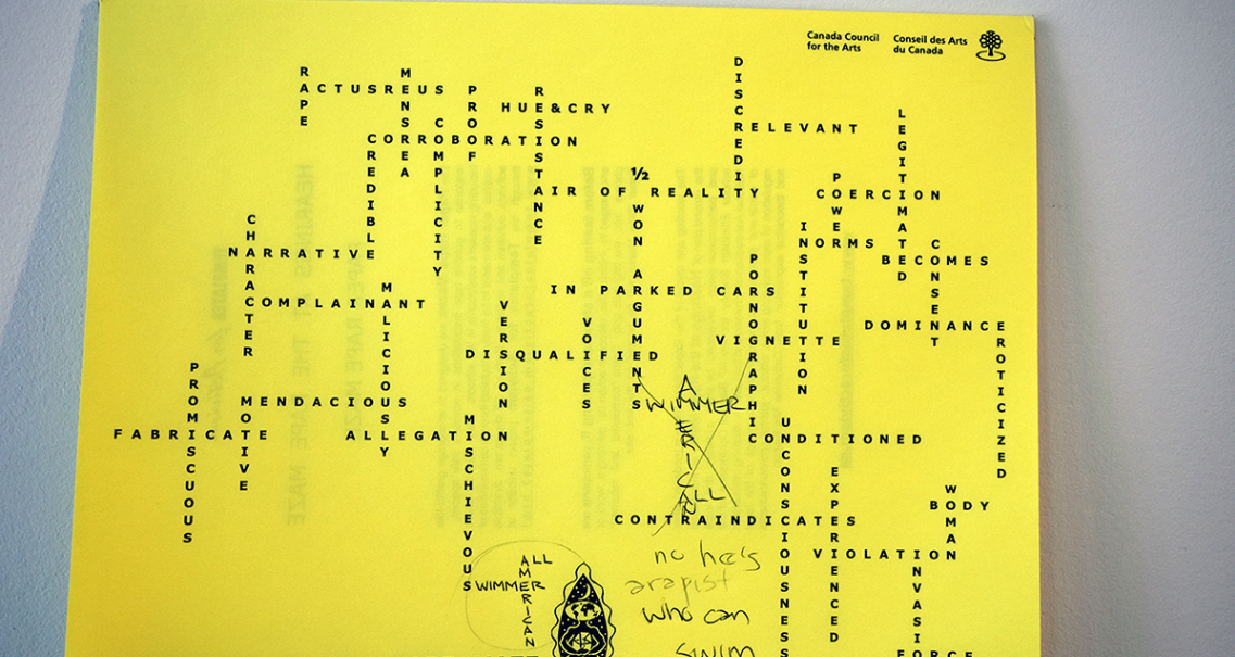  cj fleury, detail of  Paper Rape Maze . 