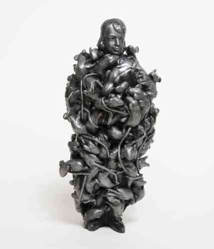  David Poolman,  Armour , Lost Wax Aluminum Casting, 12″ (2013). 