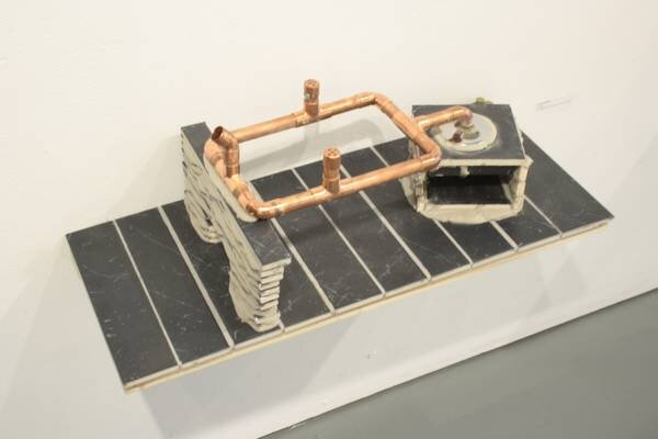  Frank Incitti,  CRUED (Tile and Copper Incense Burner) , 2011. 