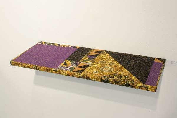  Carole Harris,  untitled (quilted shelf) , 2011. 