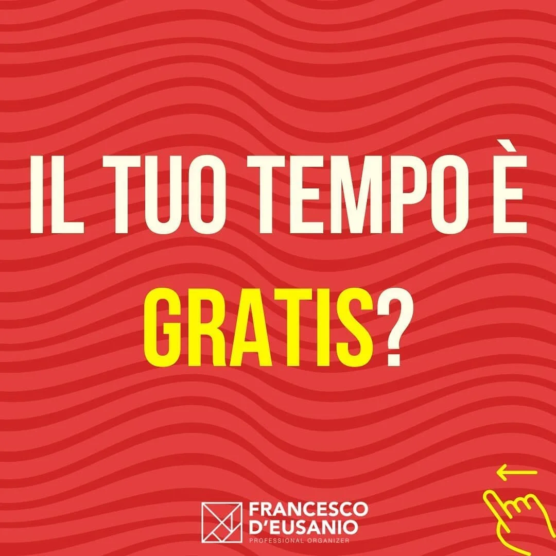 [CONTINUA]

⌚ Io ho deciso di essere avaro con il mio tempo.

Sono diventato sempre pi&ugrave; risparmiatore, taccagno, spilorcio, tirchio! Di tempo.

Sono sempre pi&ugrave; disposto a dare soldi, per ricevere tempo. Sempre meno a fare il contario.

