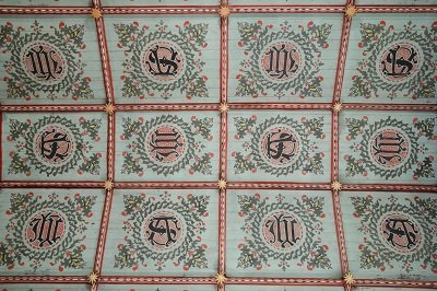 Mosaic ceiling in St Andrew's, Earls Colne
