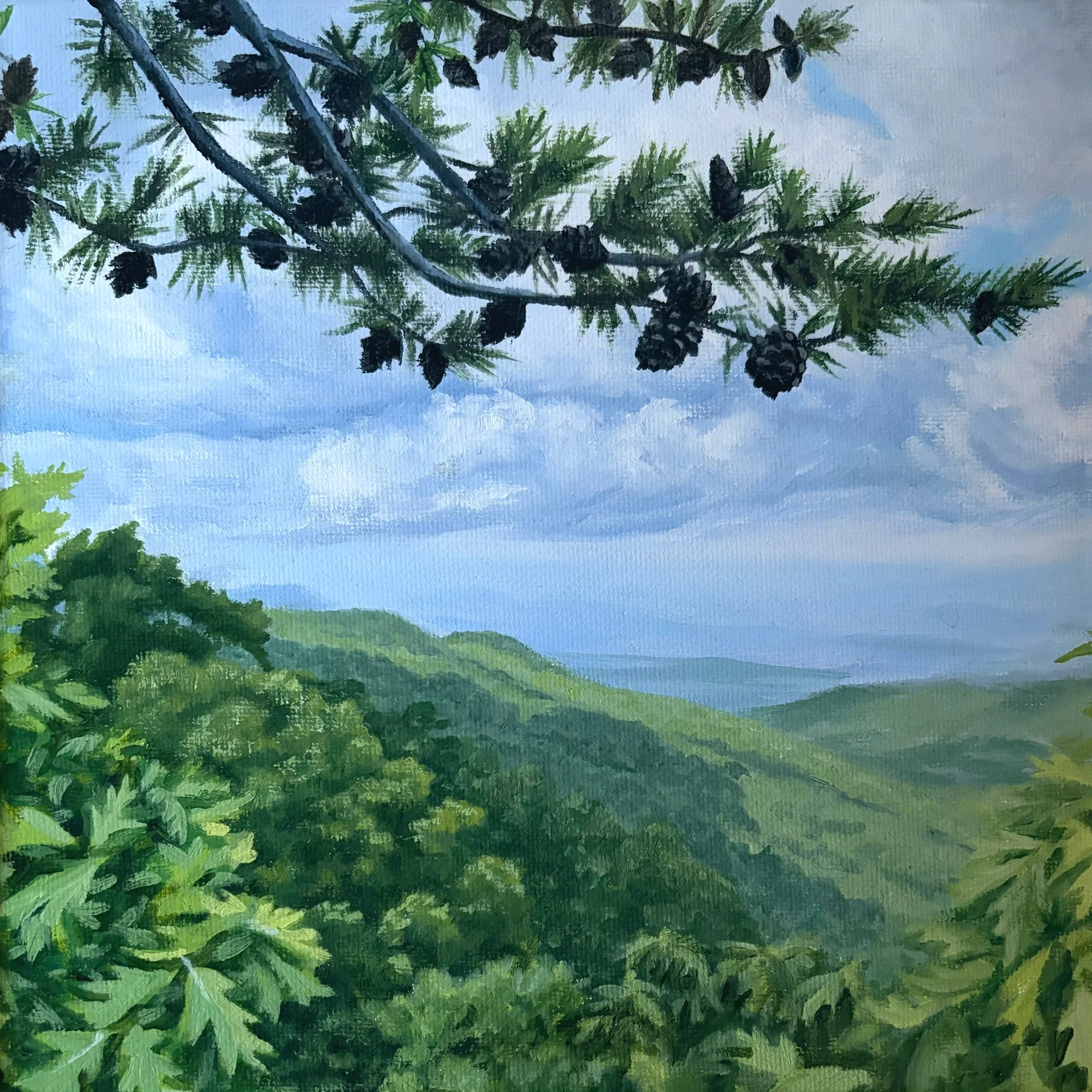 The hiker's reward  8 x 8 in.   $80