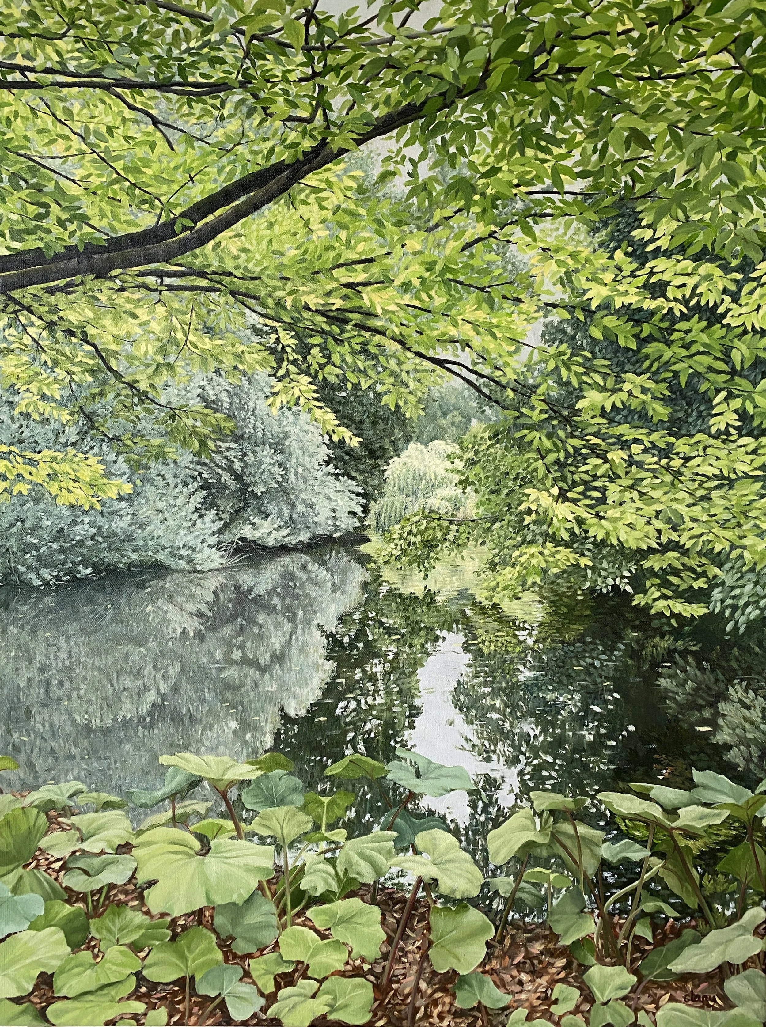 Amsterdam reverie - September 9, 2025  10:20 am  32 x 24  in.  $1800