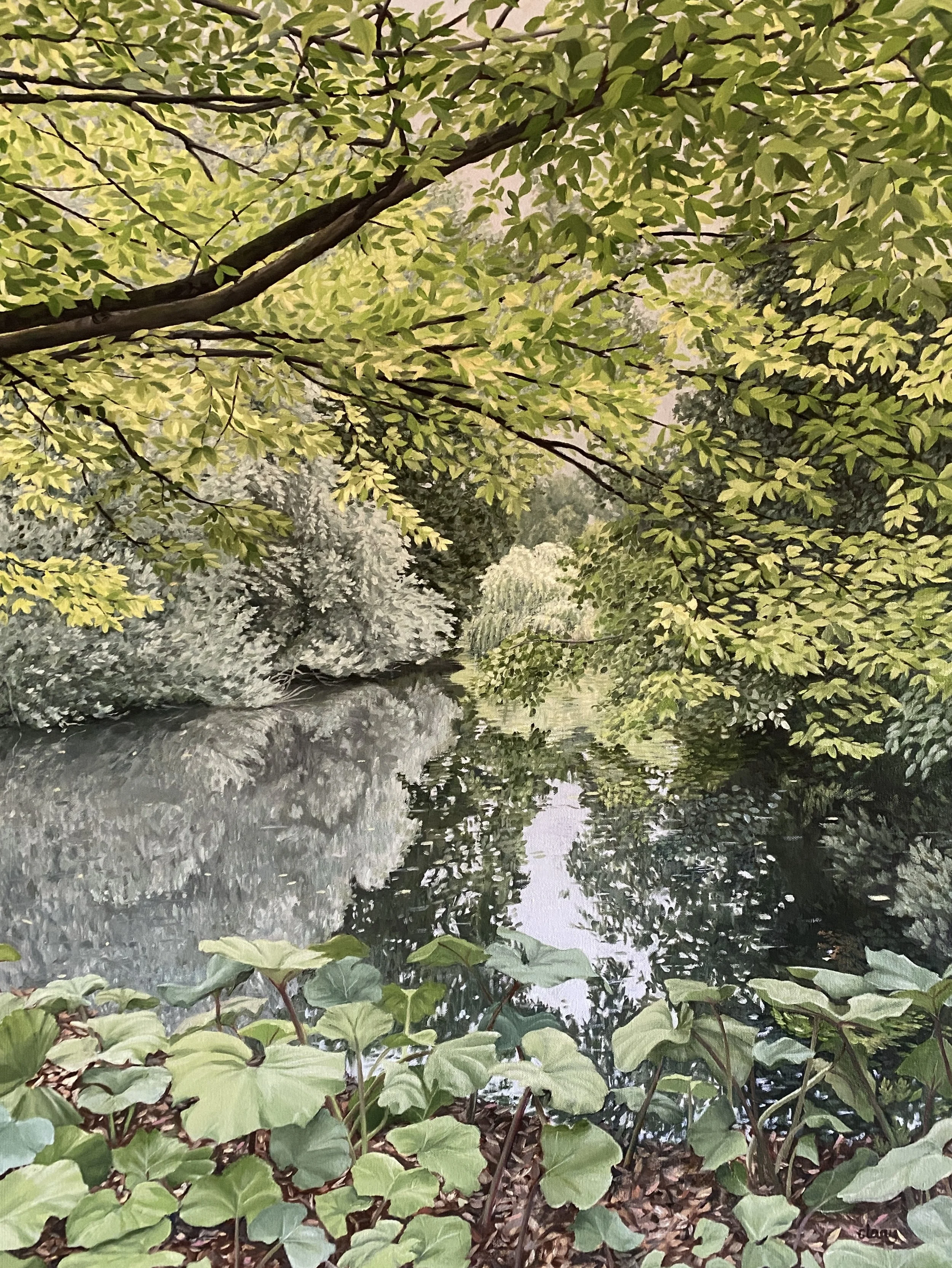 Amsterdam reverie - September 9, 2025  10:20 am  32 x 24  in.  $1800