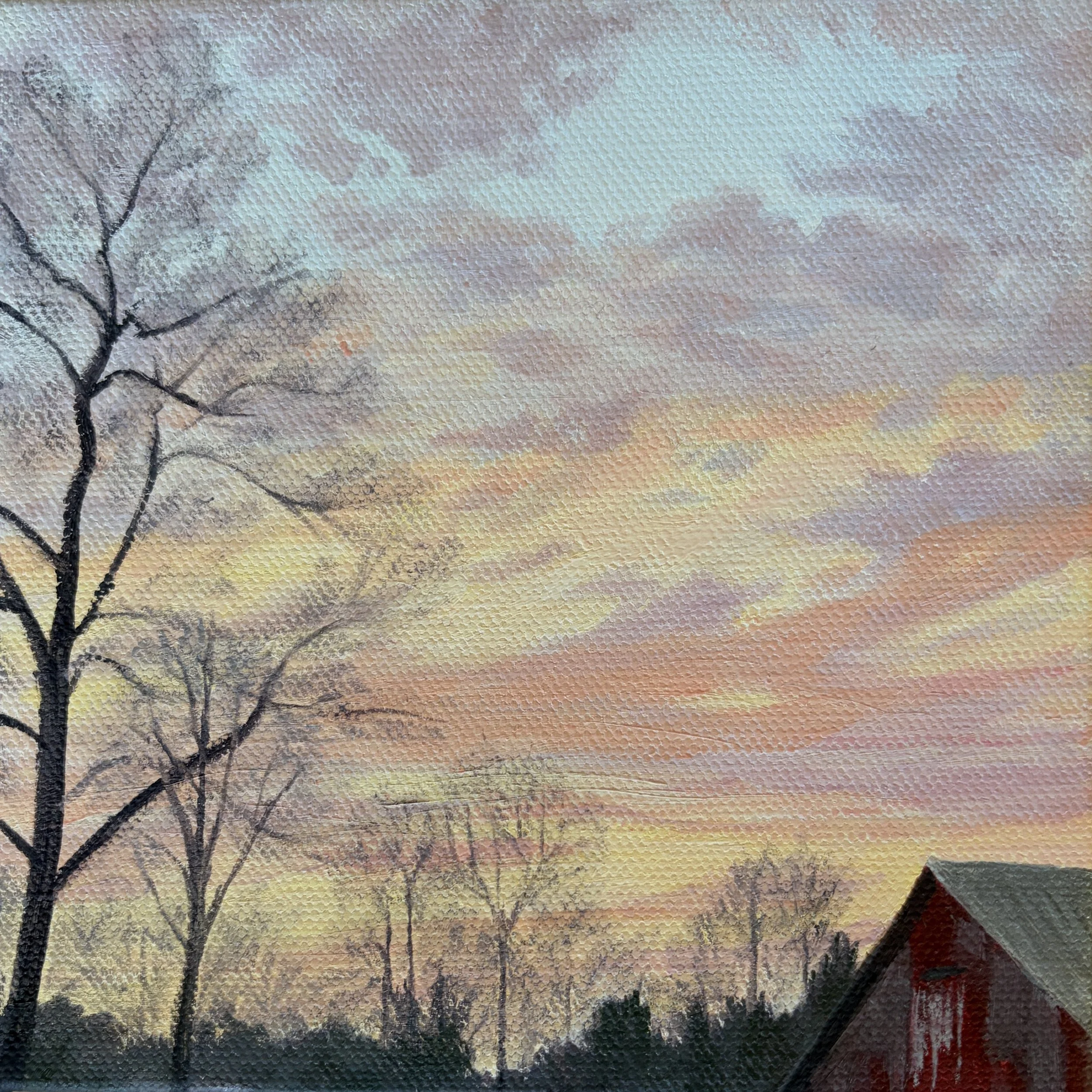 Winter solstice sky  6 x 6 in.  $70