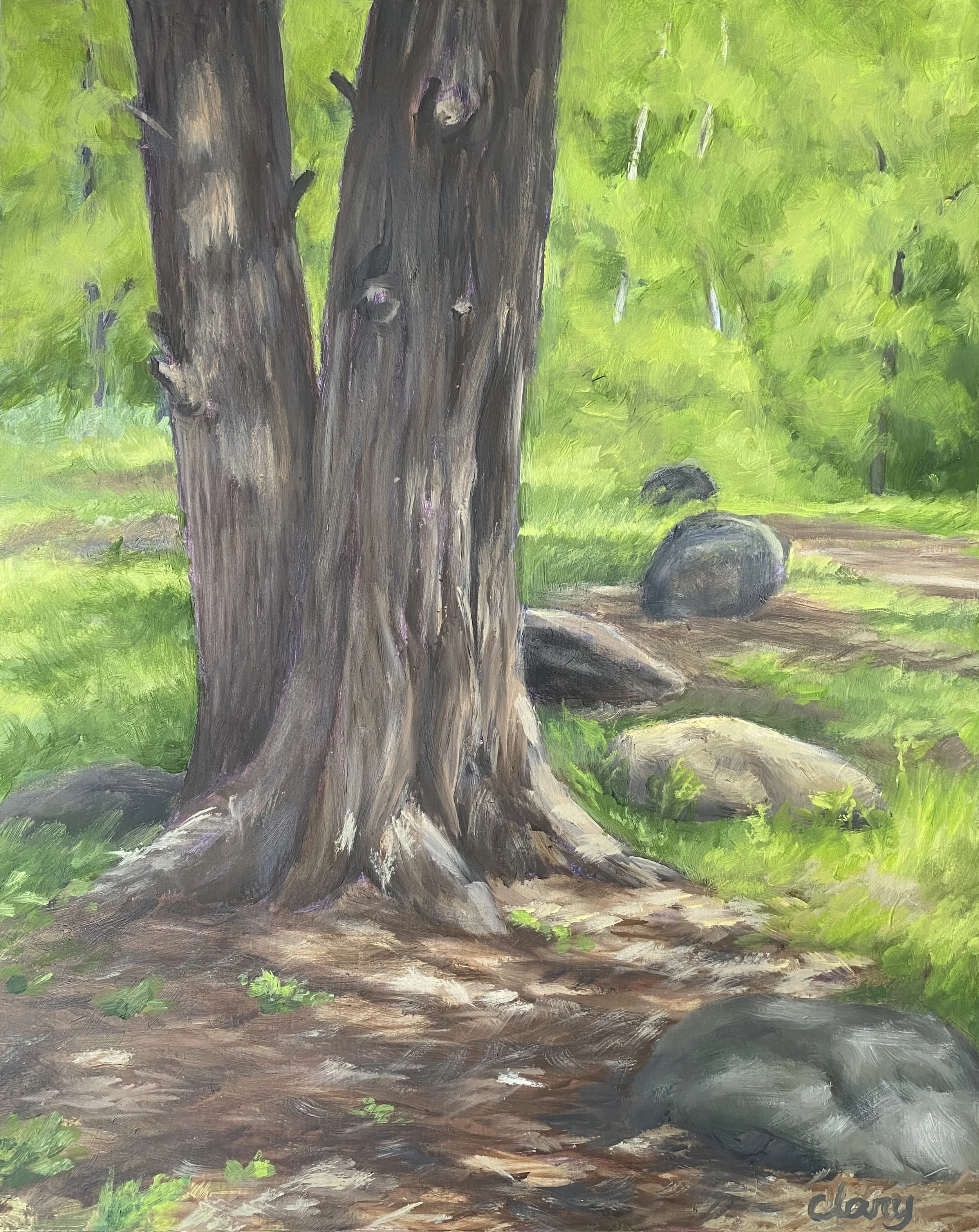 Cedars at Duke Homestead  10 x 8 in.  $160, framed