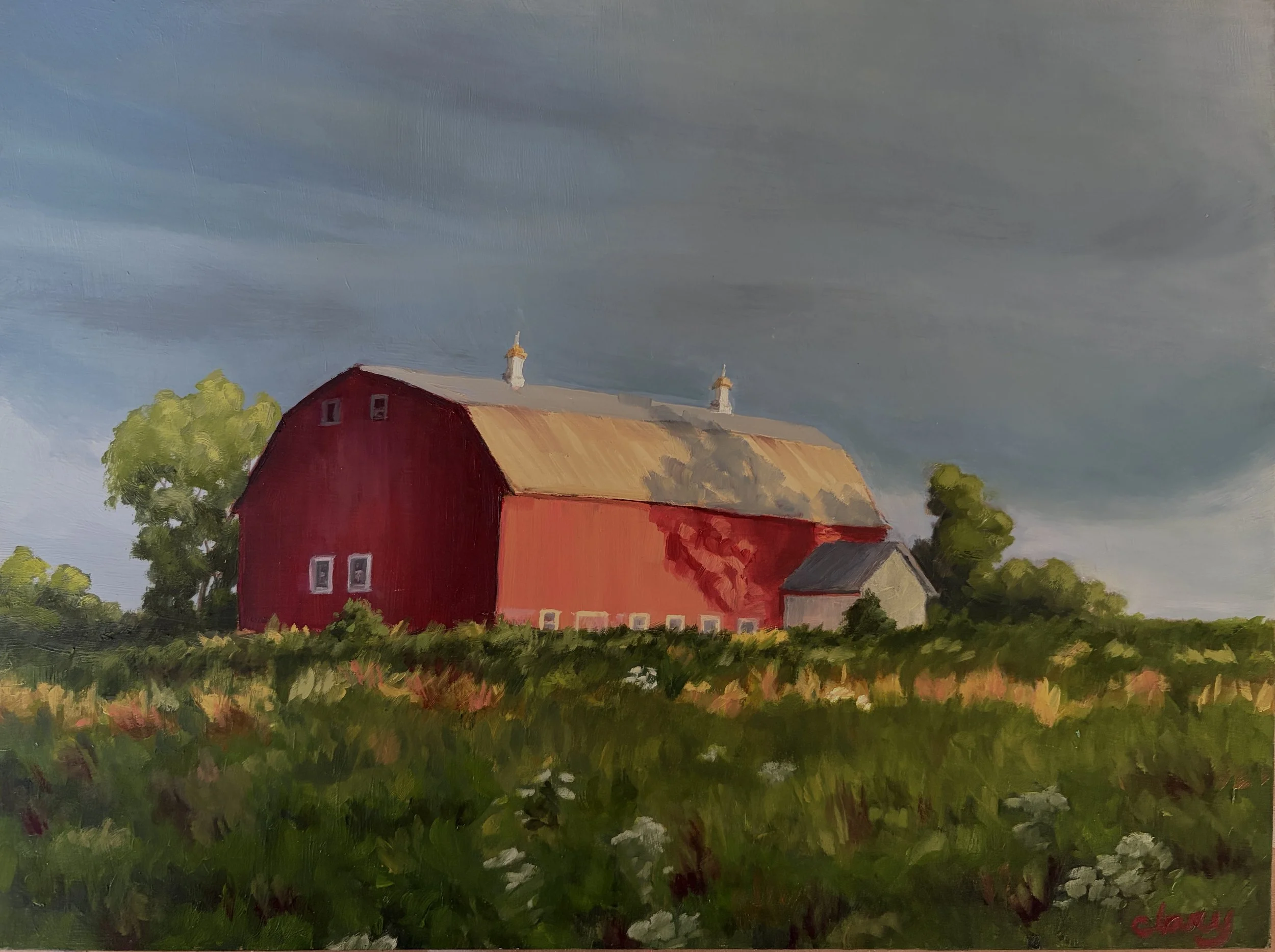 Upstate barn  9 x 12 in.  $250 framed