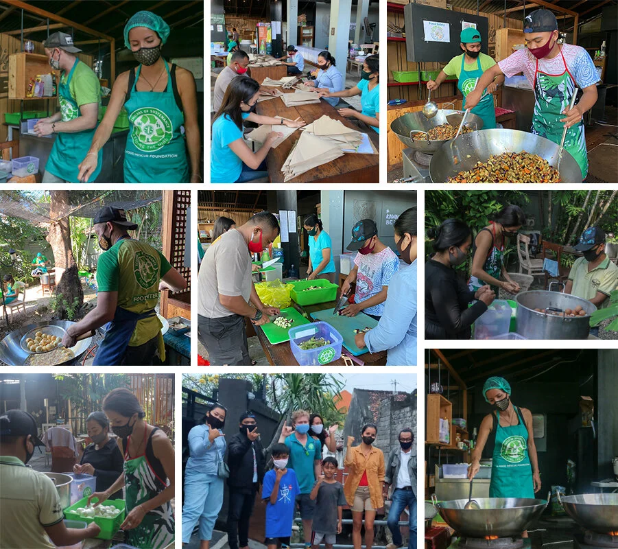 An average day at the SOS Indonesia kitchen, where everyone pulls together to cook meals for those who need it the most.