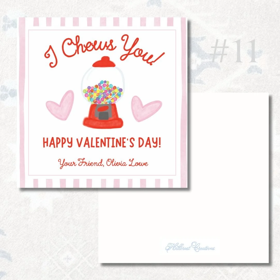 The finished set of this years Valentine’s Day cards ❤️What better way to show love than supporting a small business, and having something personalized for your Valentines 😉 These are perfect for gifts, school treats, and more! Each tag can be