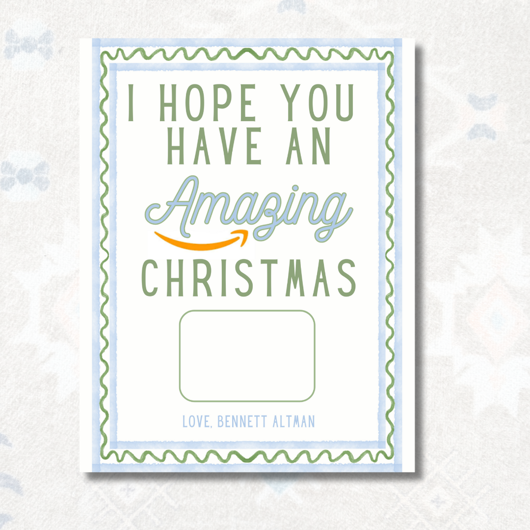 Christmas Gift Card Pages