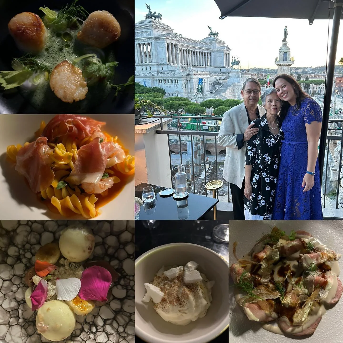 Always a delight! @oro_bistrot_roma is a special treat with a view to match. #romapersempre #happychef #👩🏻&zwj;🍳❤️