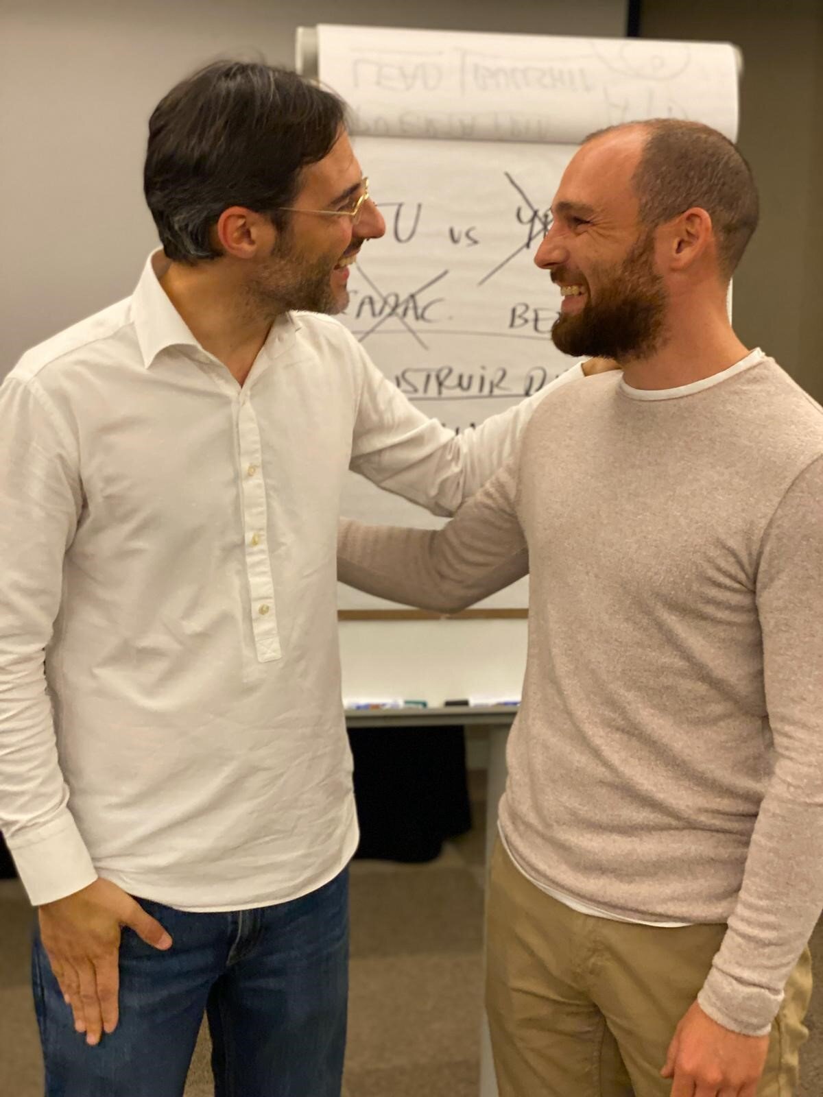 Fernando Sacasa (derecha) junto a Sergio Fernandez (izquierda)