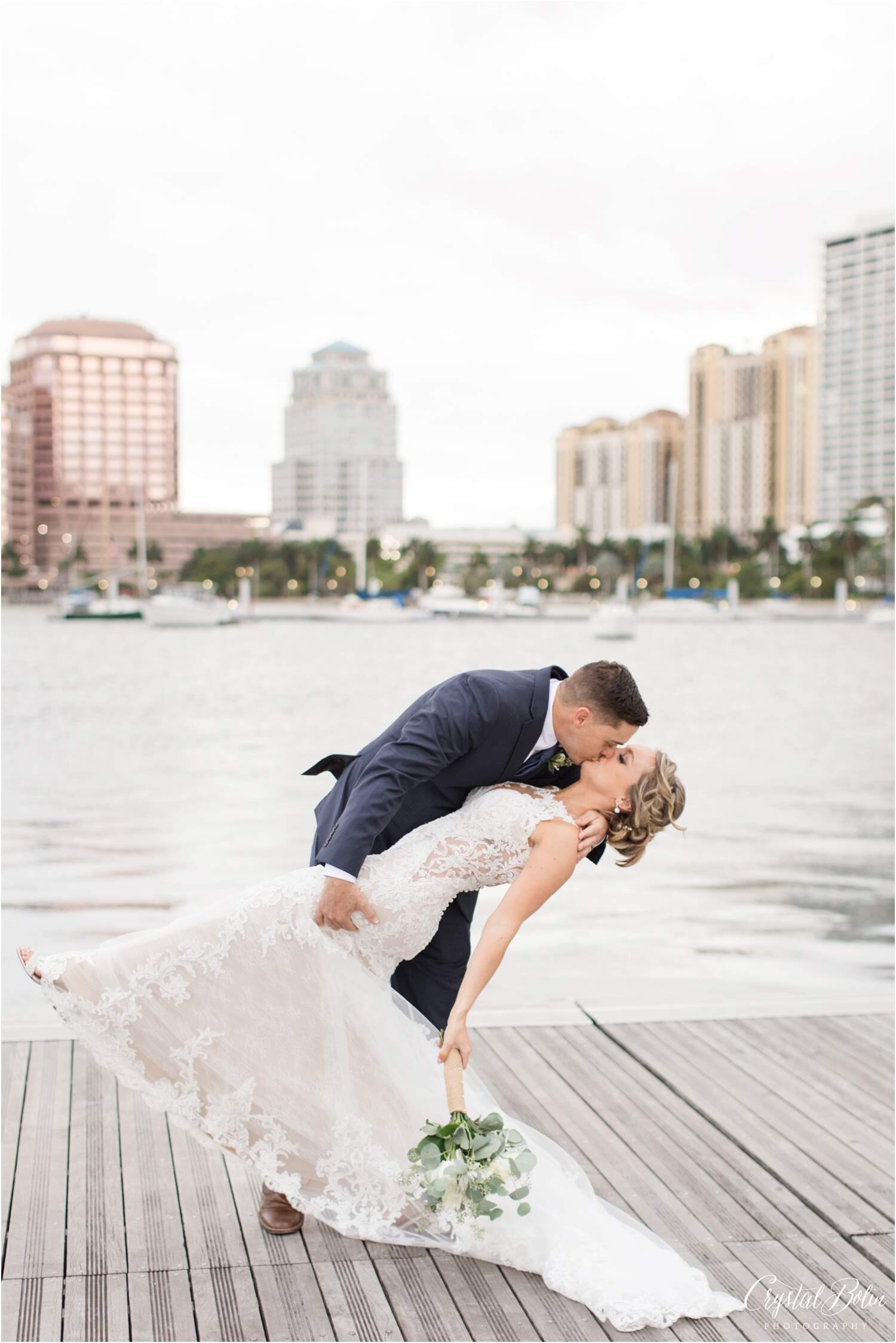 Elegant Tropical Wedding at the West Palm Beach Lake Pavilion 