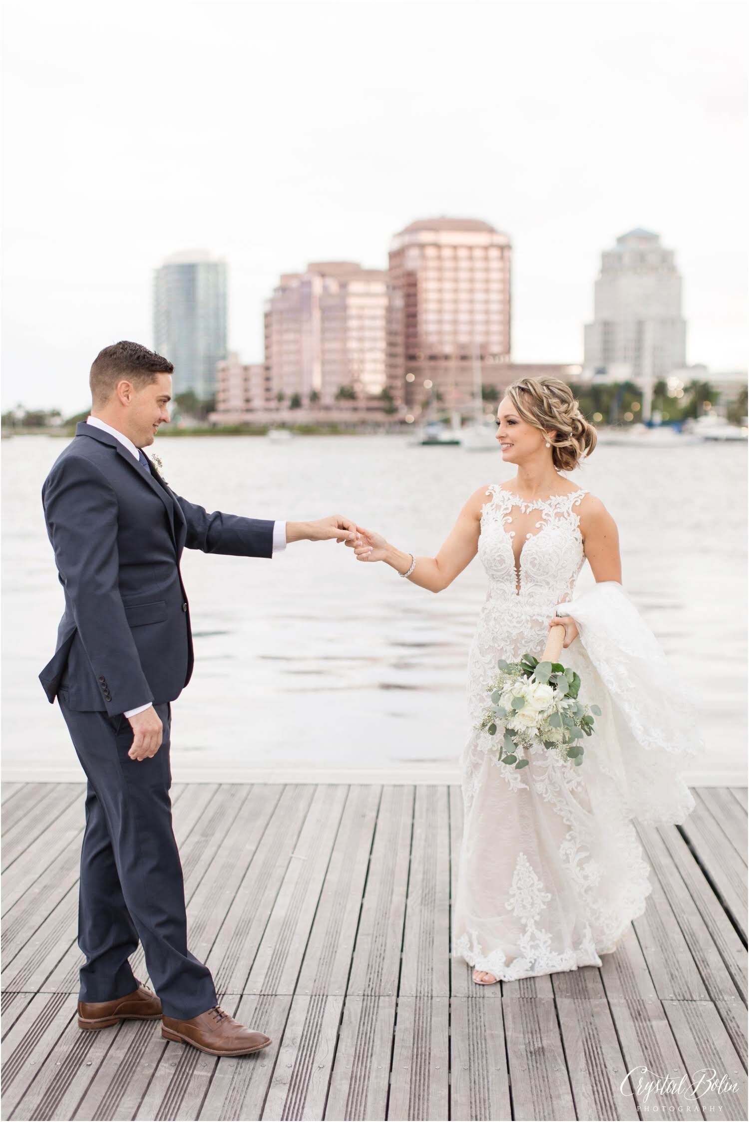 Elegant Tropical Wedding at the West Palm Beach Lake Pavilion 