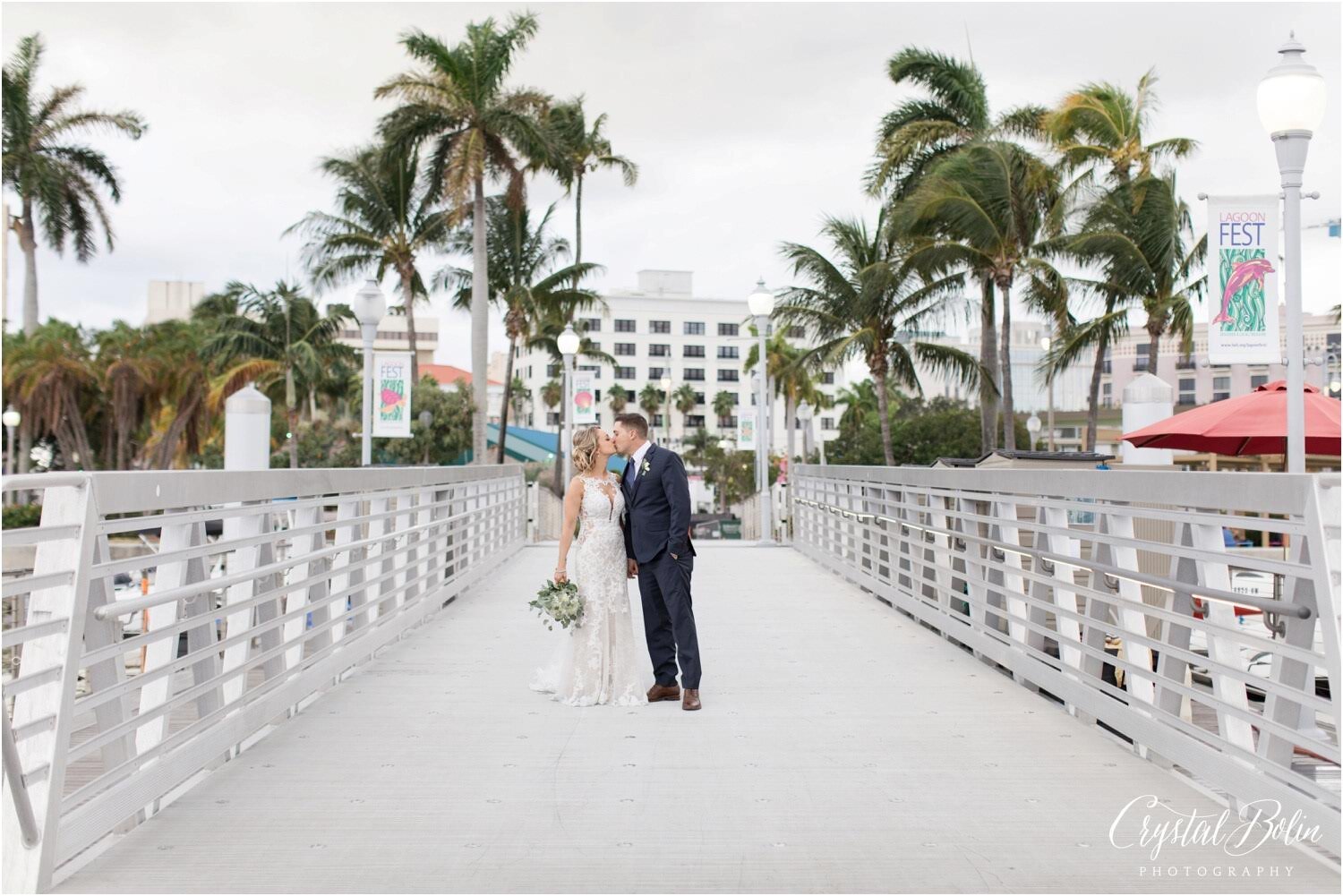 Elegant Tropical Wedding at the West Palm Beach Lake Pavilion 