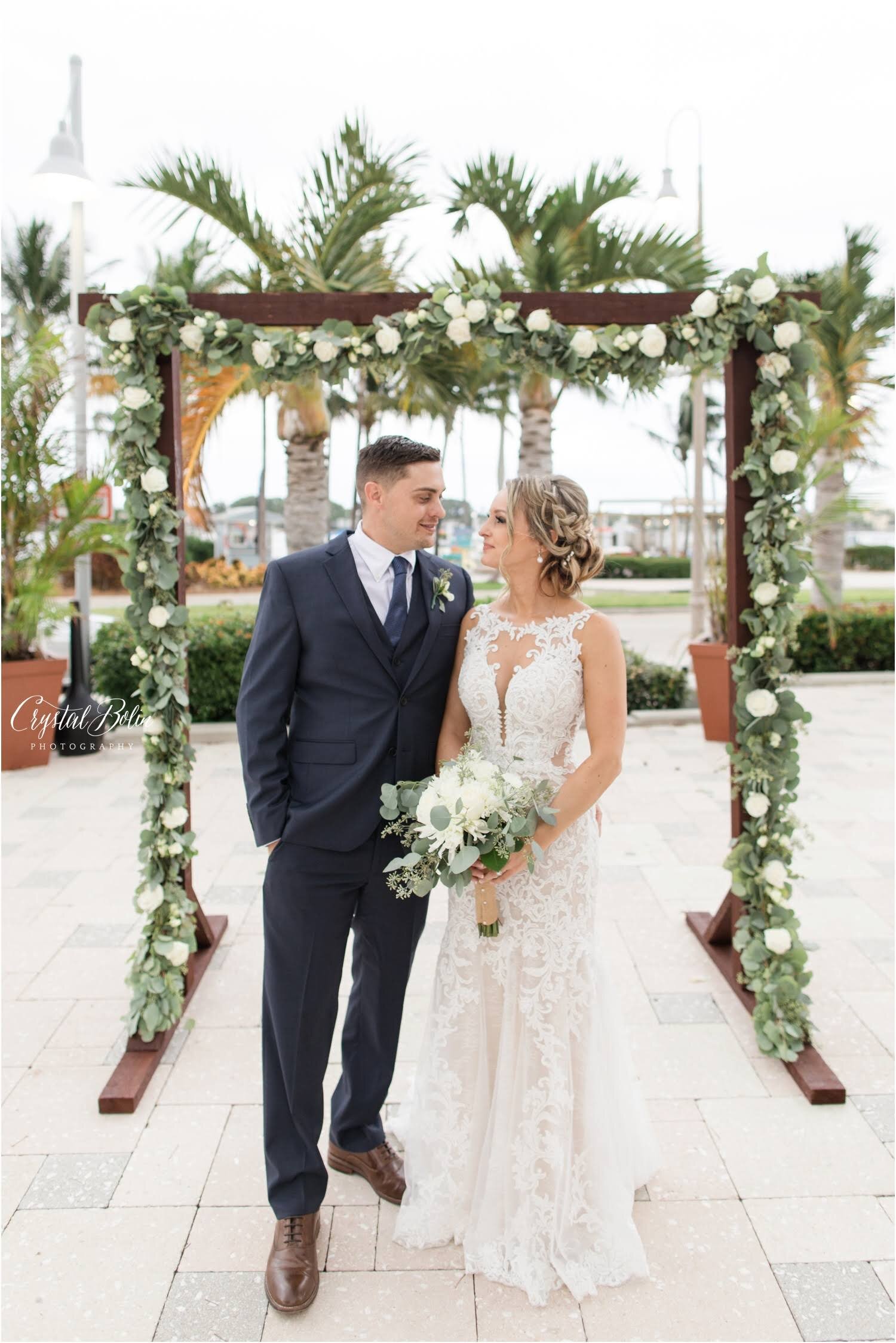 Elegant Tropical Wedding at the West Palm Beach Lake Pavilion 