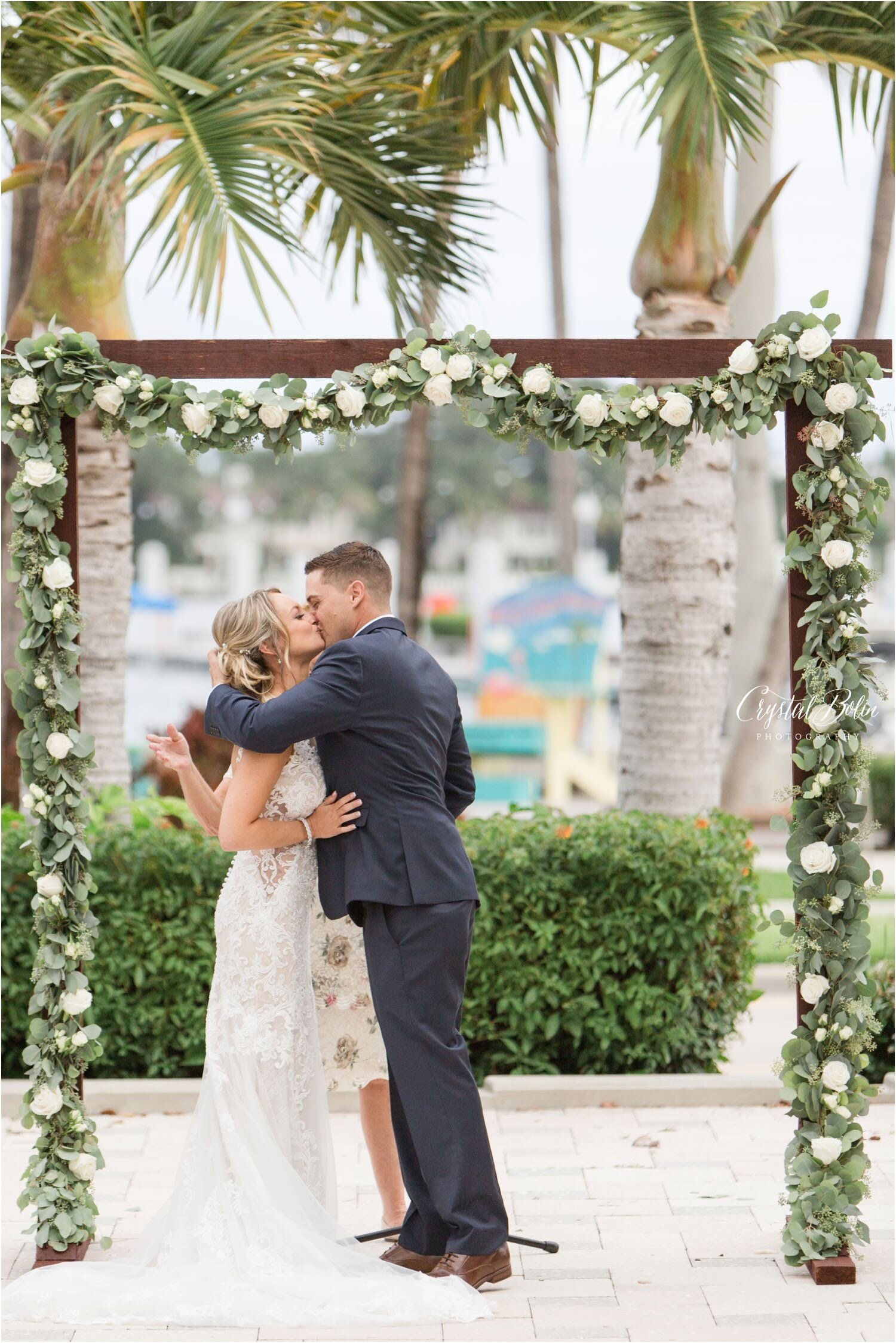 Elegant Tropical Wedding at the West Palm Beach Lake Pavilion 