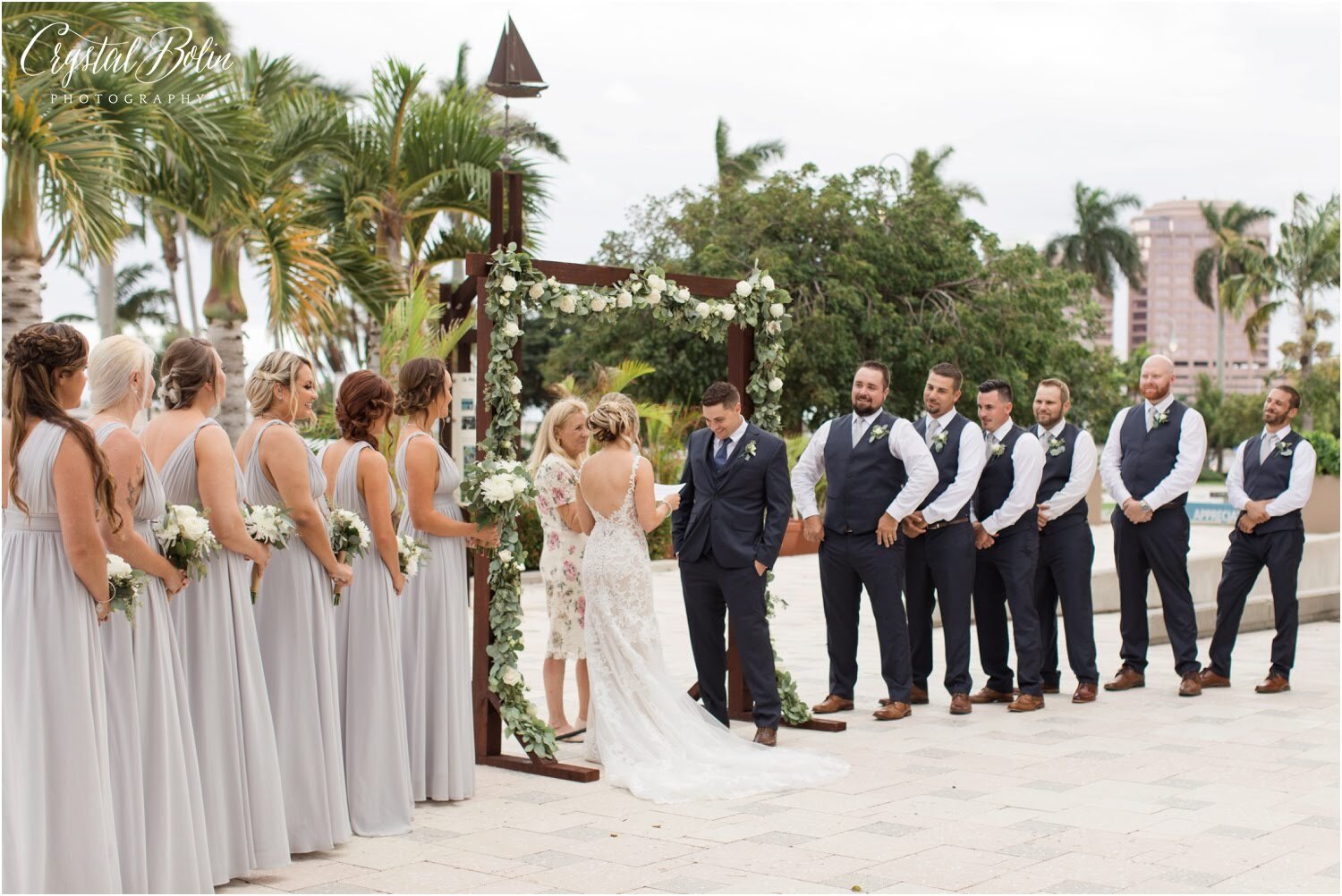 Elegant Tropical Wedding at the West Palm Beach Lake Pavilion 