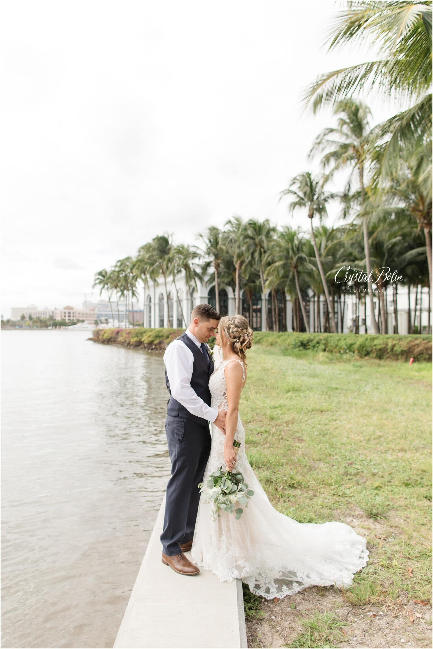 Elegant Tropical Wedding at the West Palm Beach Lake Pavilion 