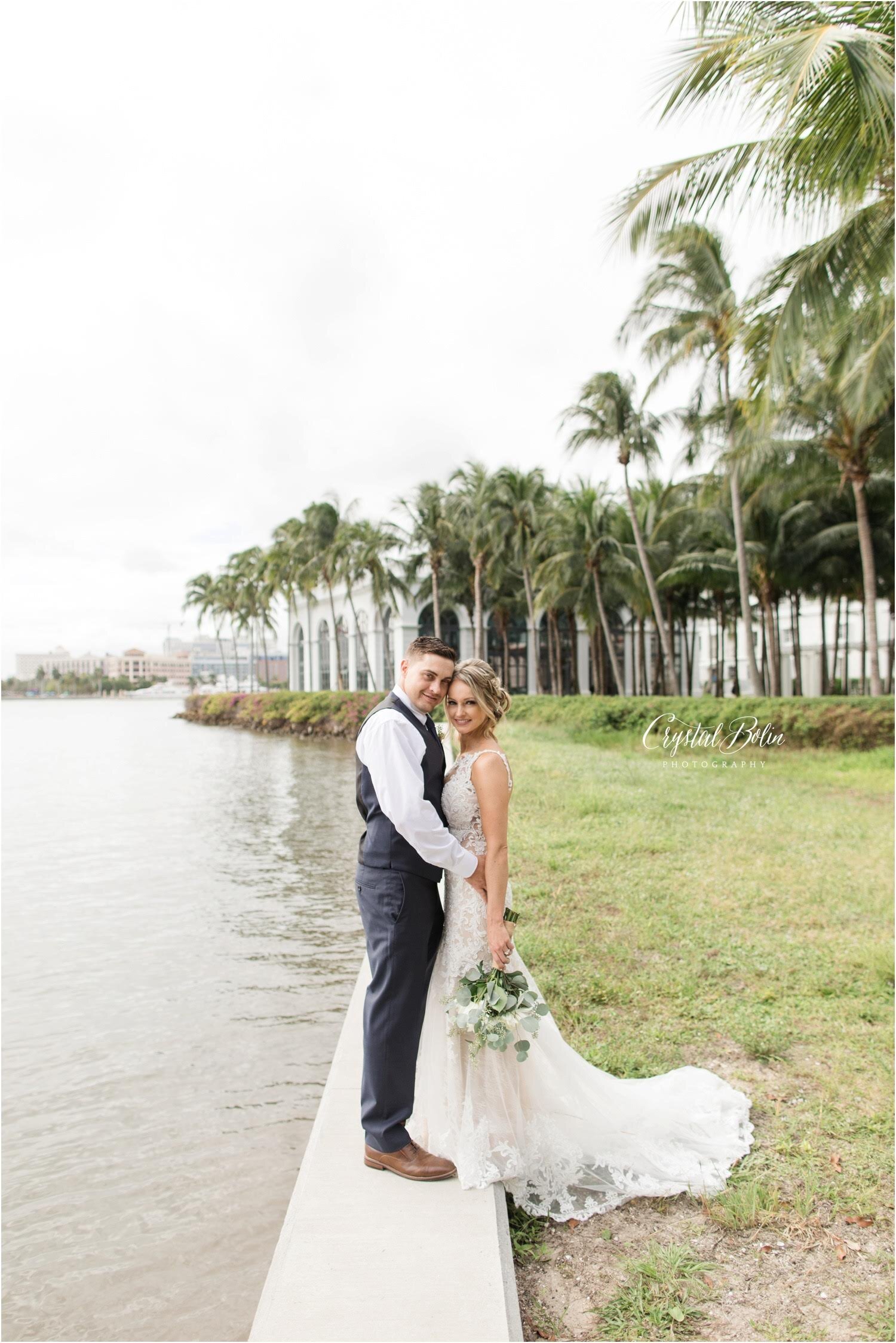 Elegant Tropical Wedding at the West Palm Beach Lake Pavilion 