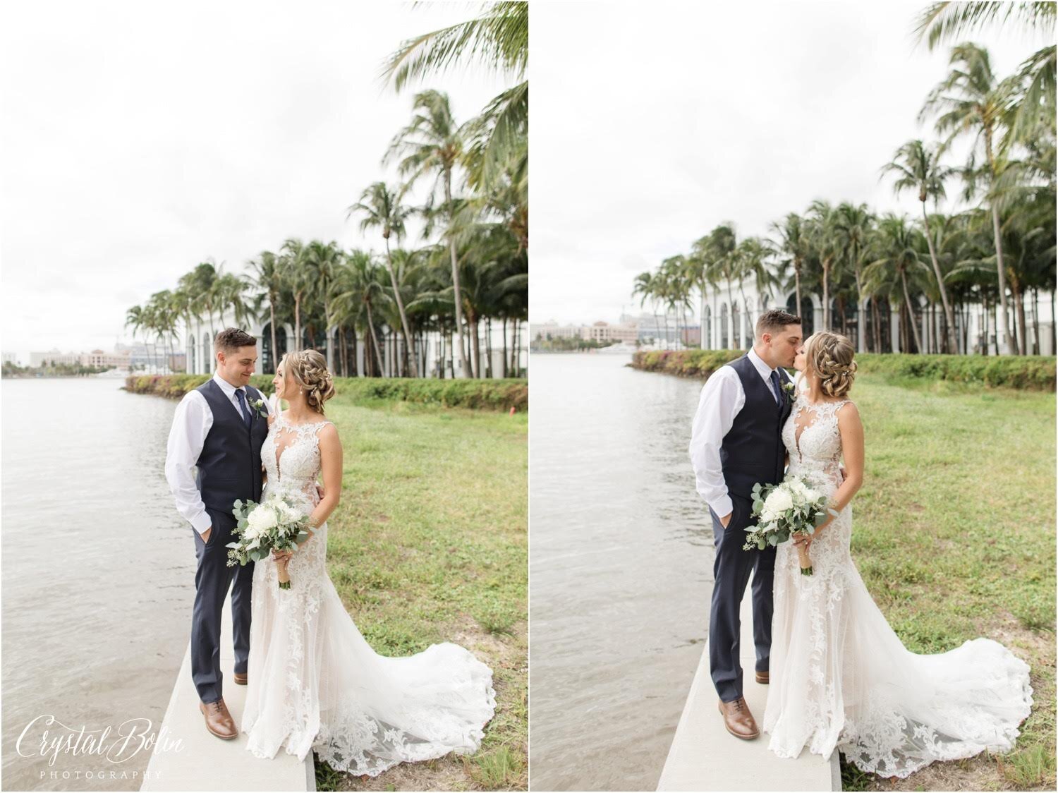 Elegant Tropical Wedding at the West Palm Beach Lake Pavilion 