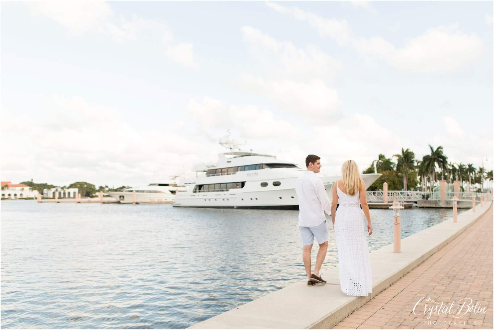 Christelle + Caleb  Romantic Palm Beach Engagement — Crystal