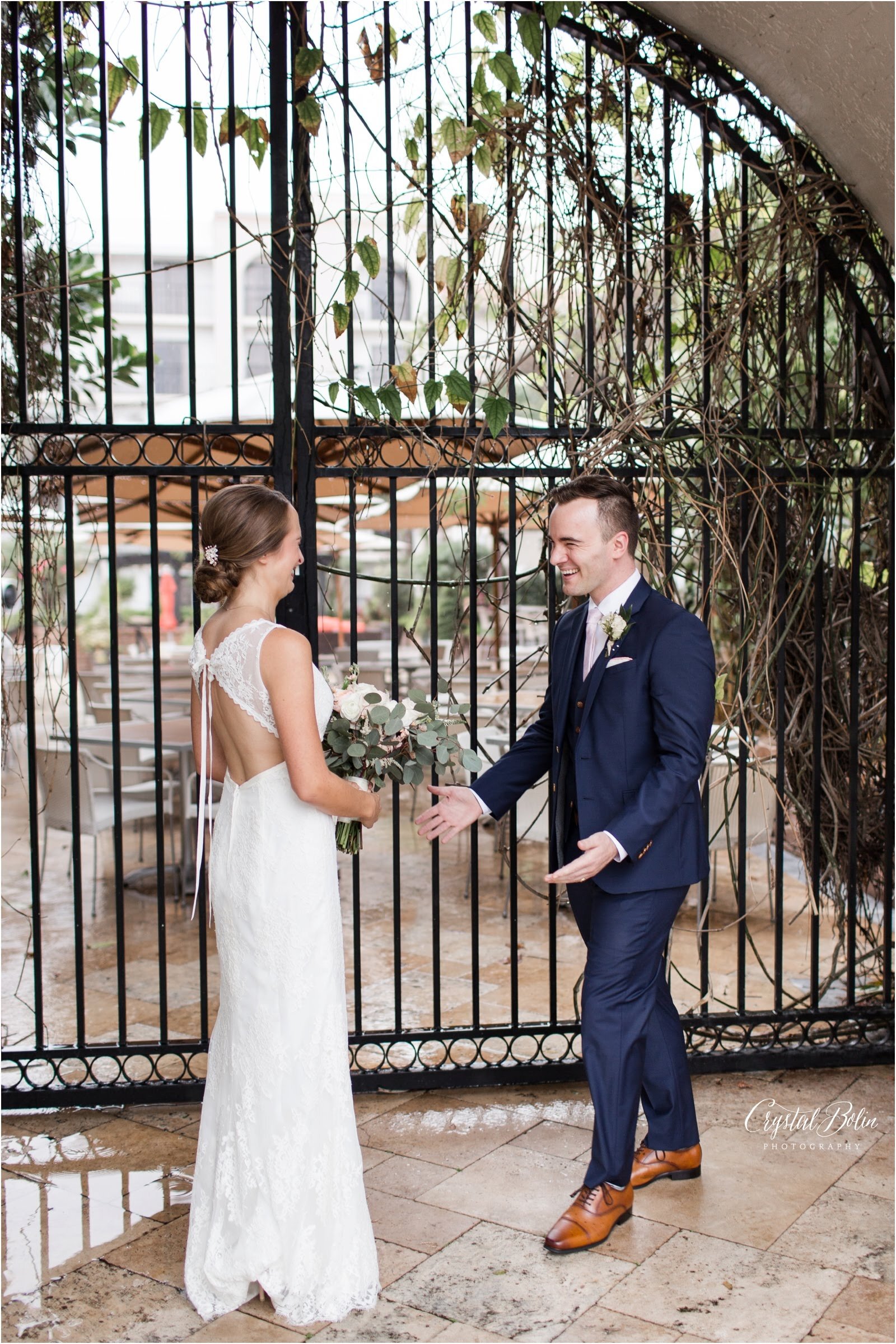 Whimsical Rainy Wedding at the Wyndham Hotel in Boca Raton, FL.