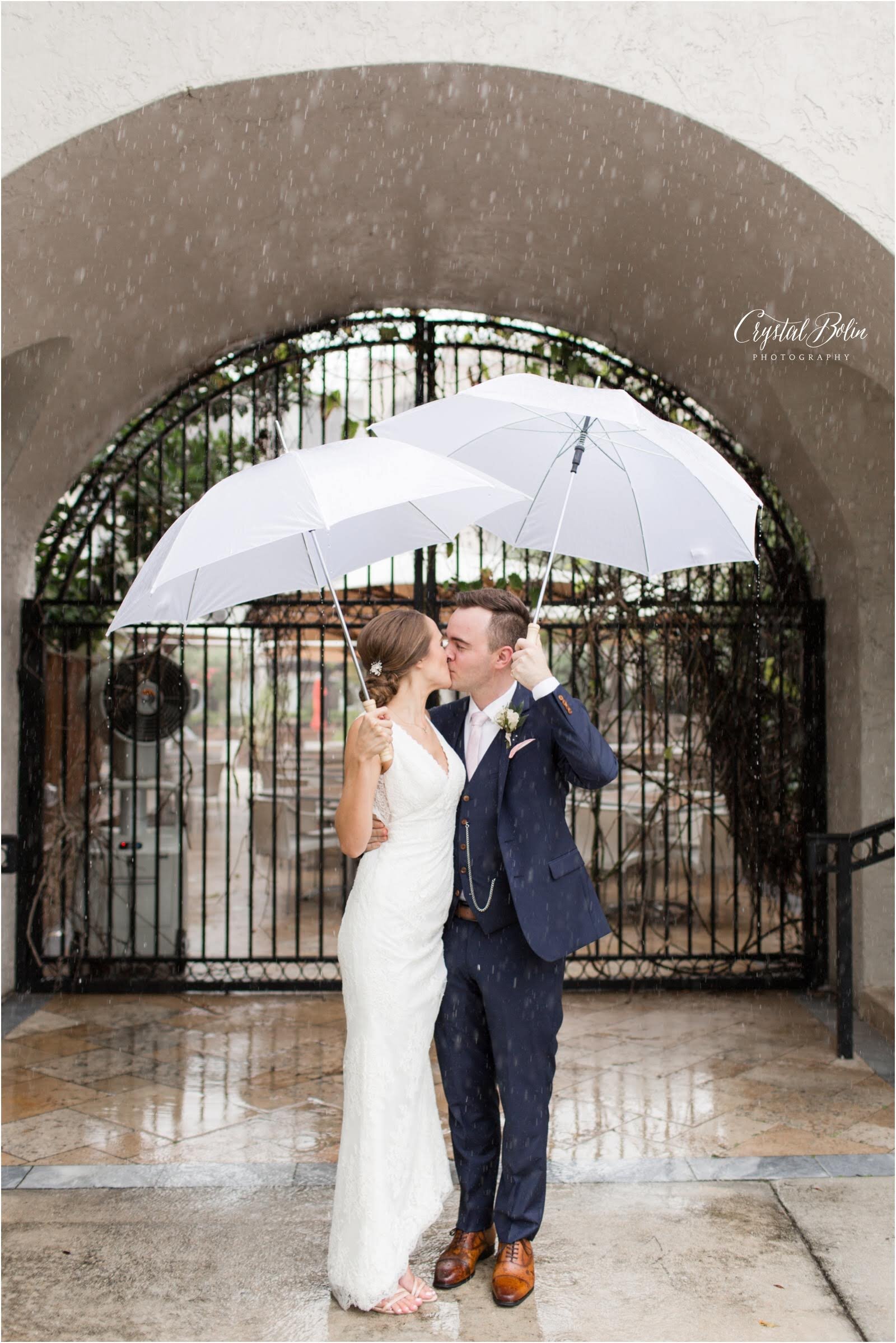 Whimsical Rainy Wedding at the Wyndham Hotel in Boca Raton, FL.